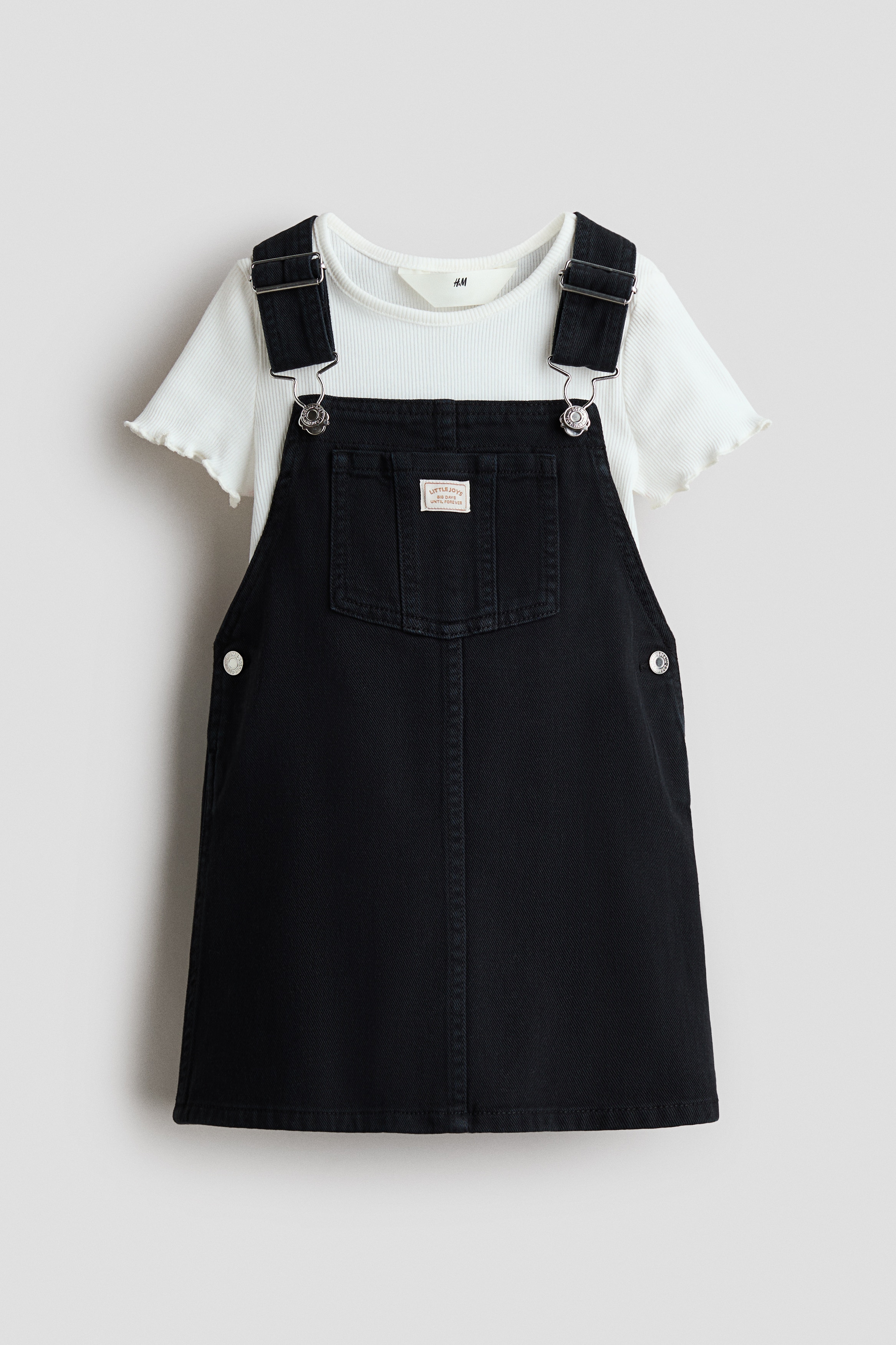 H & M - Zweiteiler aus Baumwolle - Schwarz - Kinder