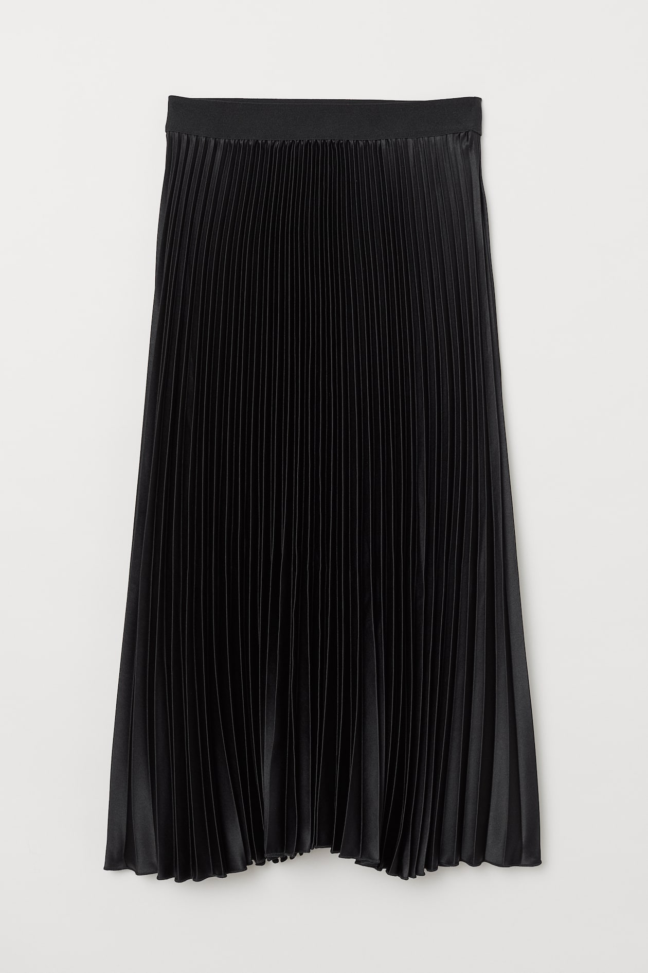 Pleated skirt - Midi - Black - Ladies | H&M GB