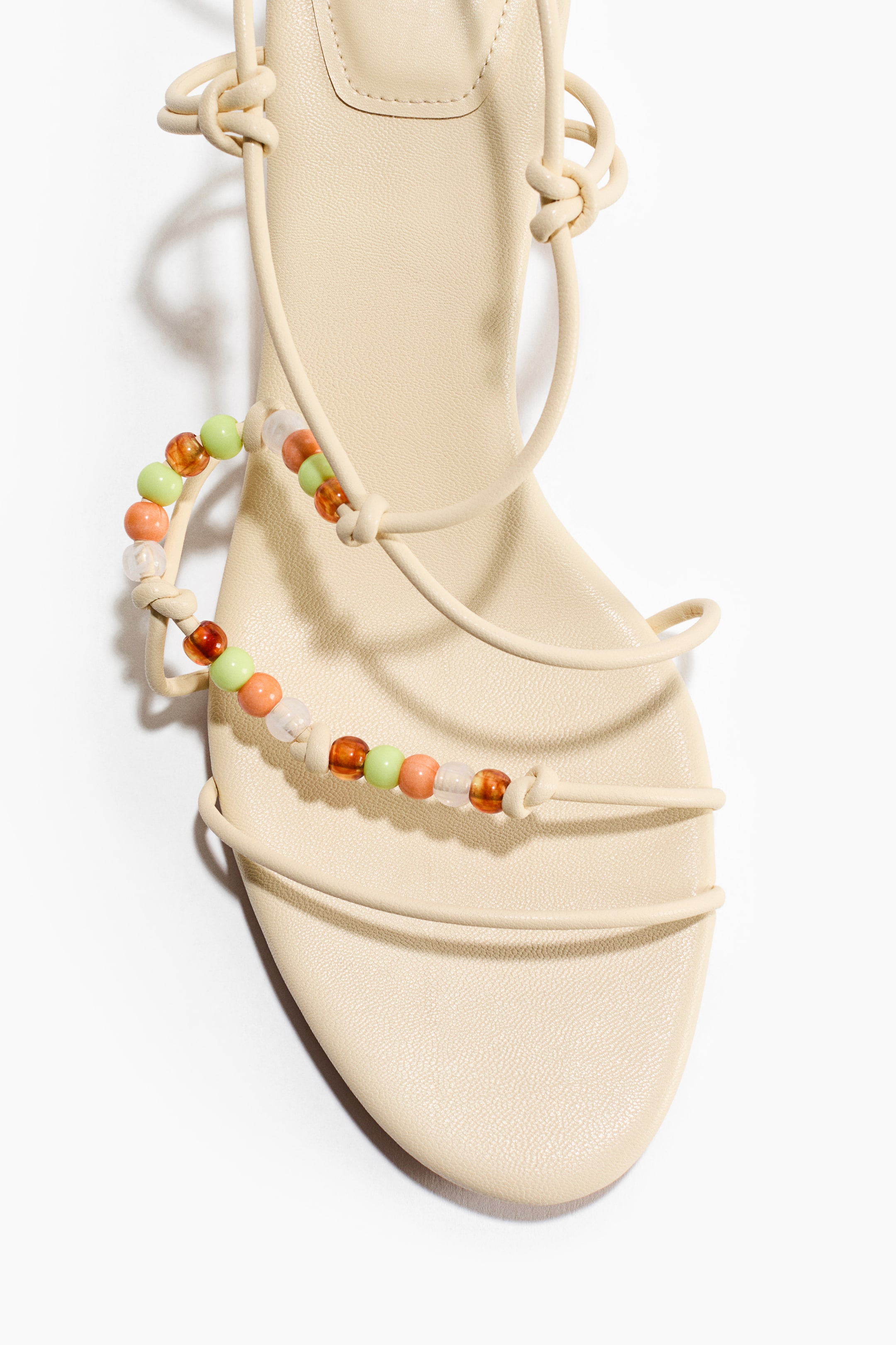 Kitten-Heeled Strappy Sandals