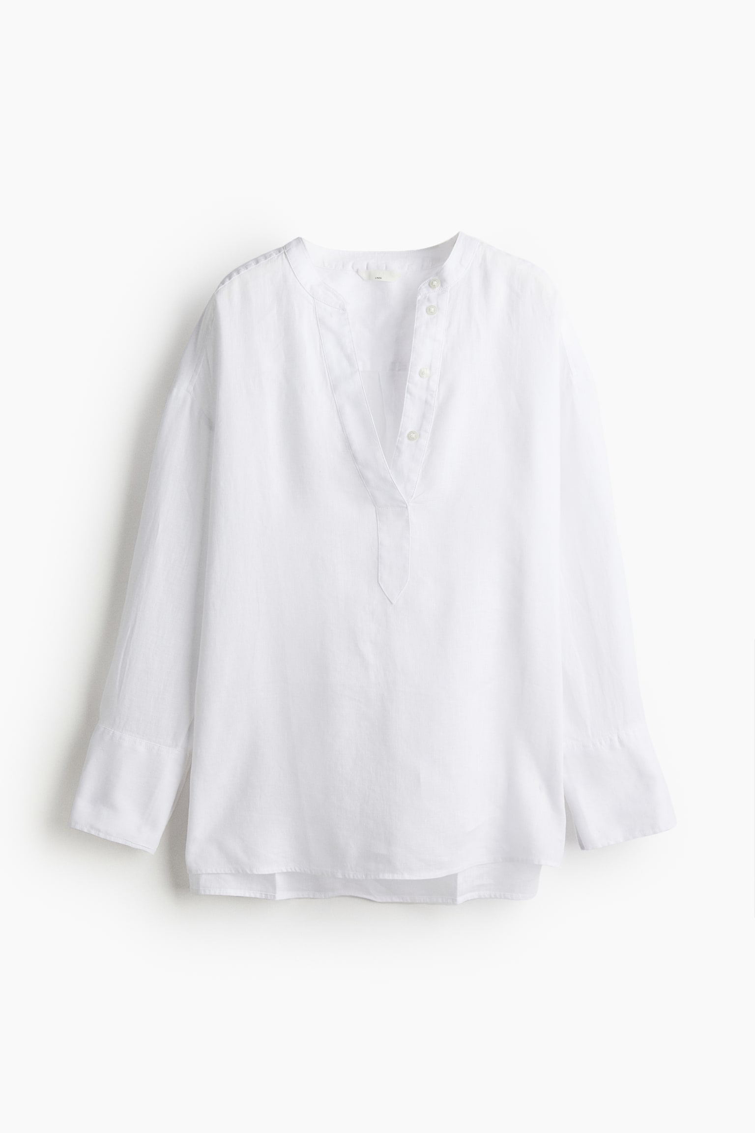 Popover Linen Shirt - White/White/Stripe/White/Stripe - 2