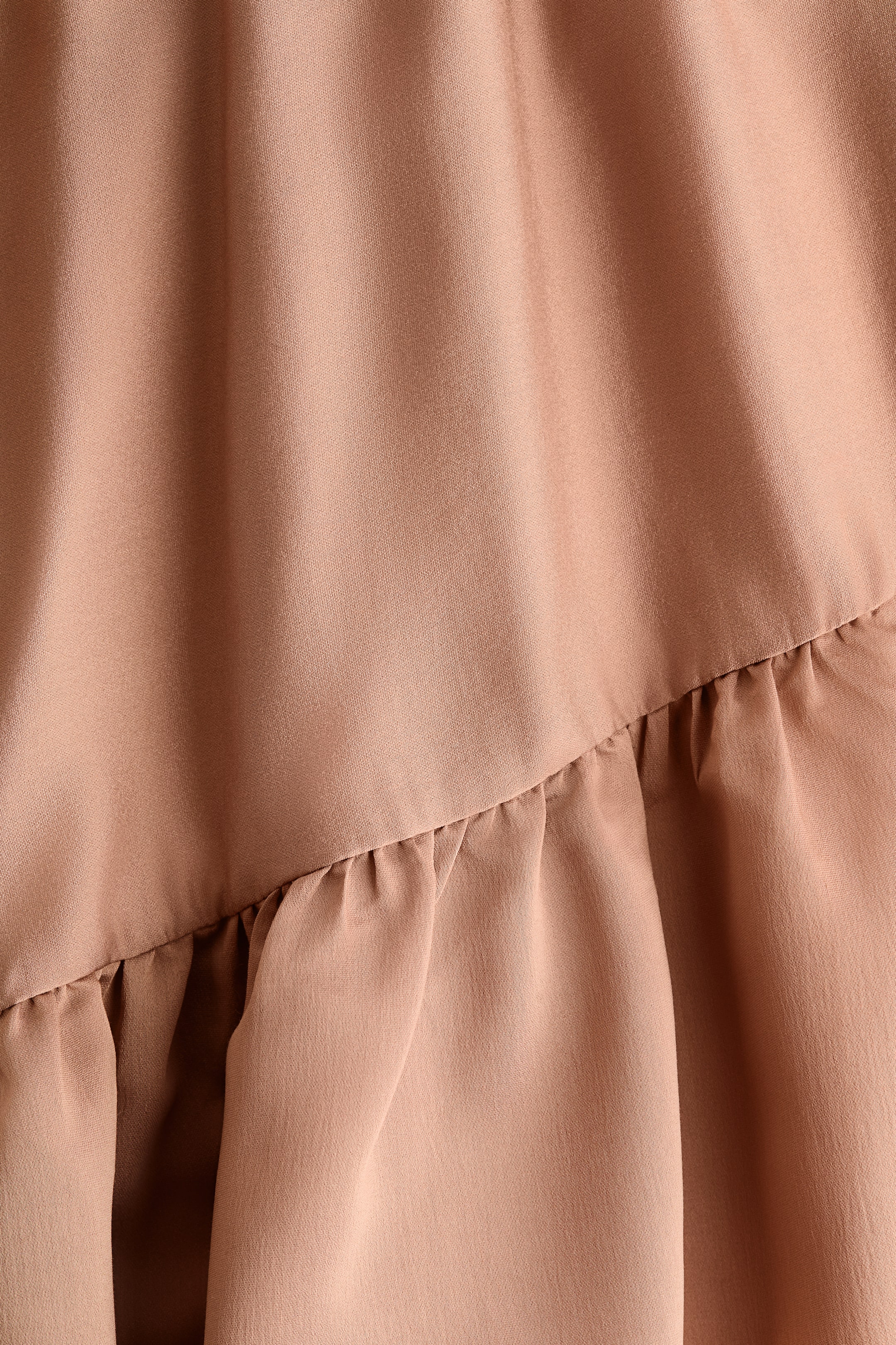 View larger image: Flounce-trimmed blouse - Dark beige - Ladies | H&M IN 5