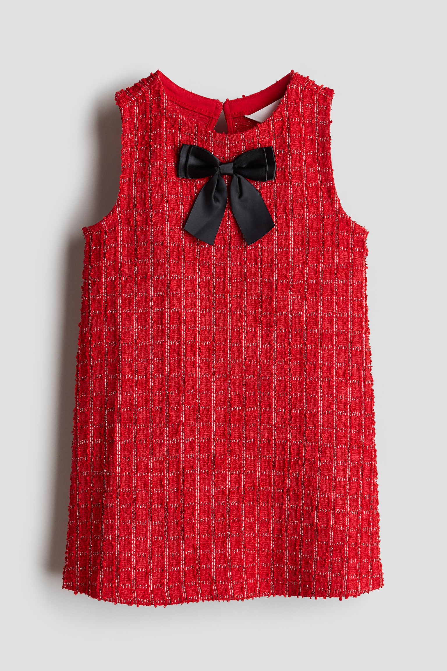 A-line dress - Red/White - 1