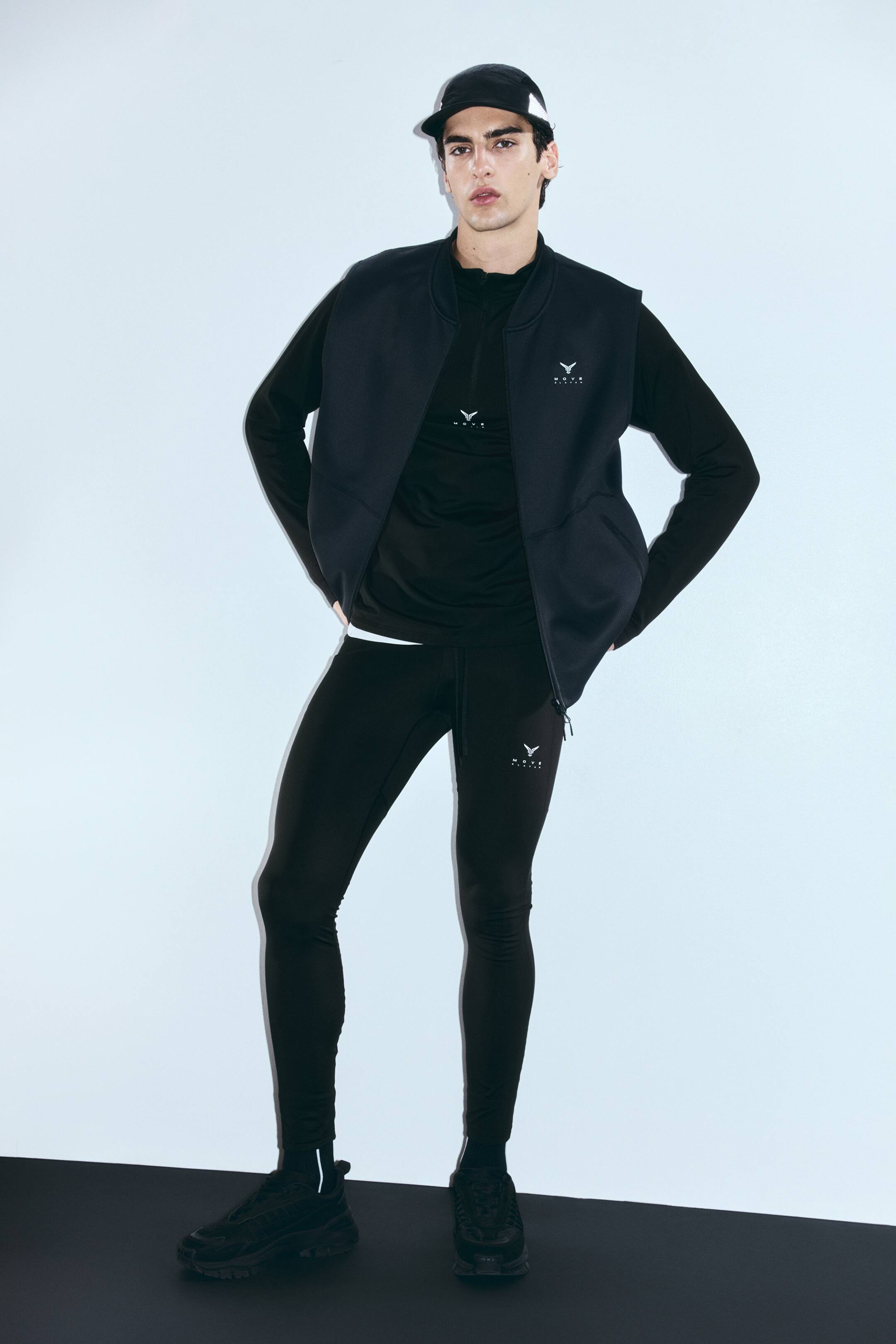 View larger image: Warming sports tights with ThermoMove™ - Black/Move Zlatan - Men | H&M IN 2