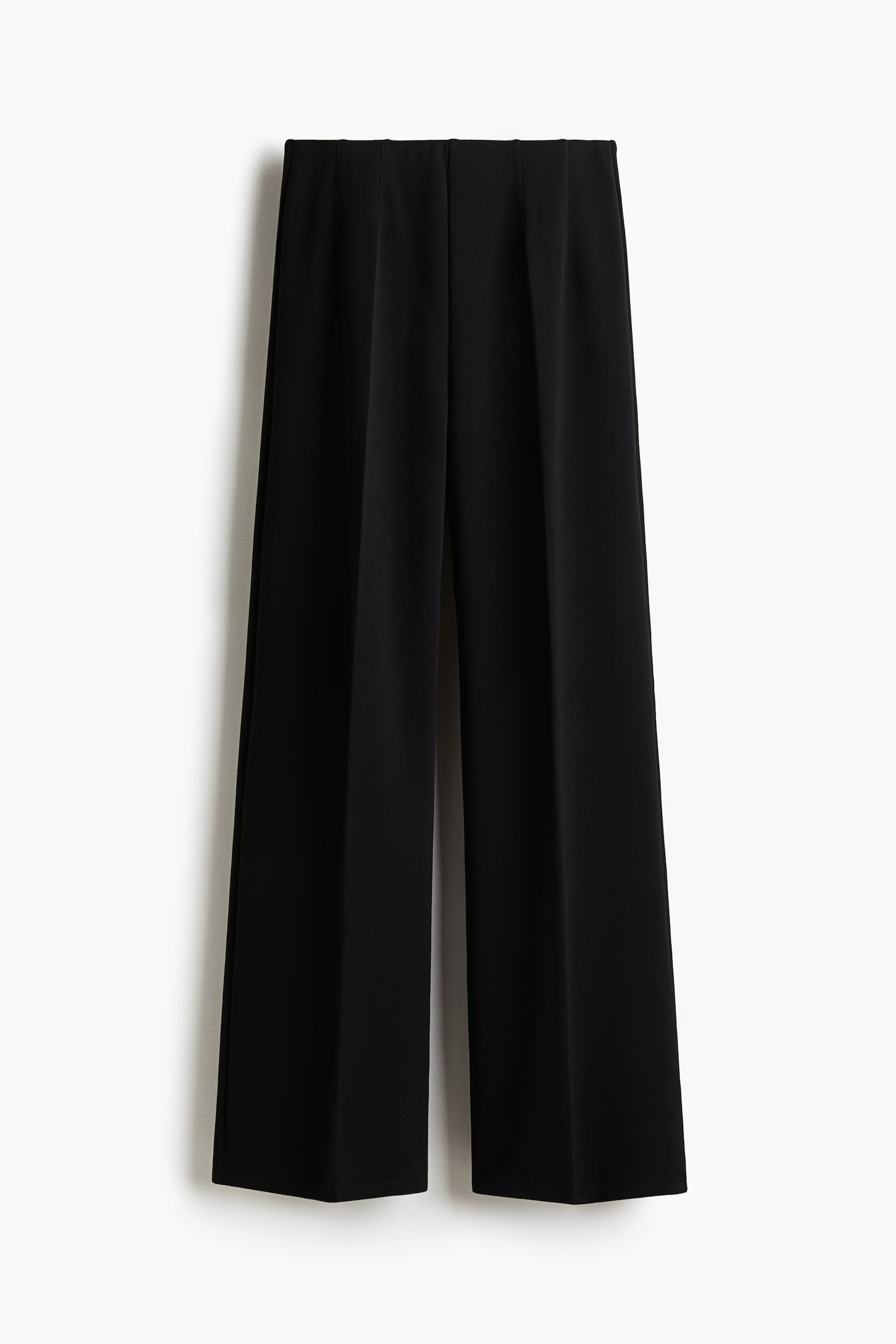 Женские брюки H&M Straight-Leg, цвет: Чёрный — фото 1