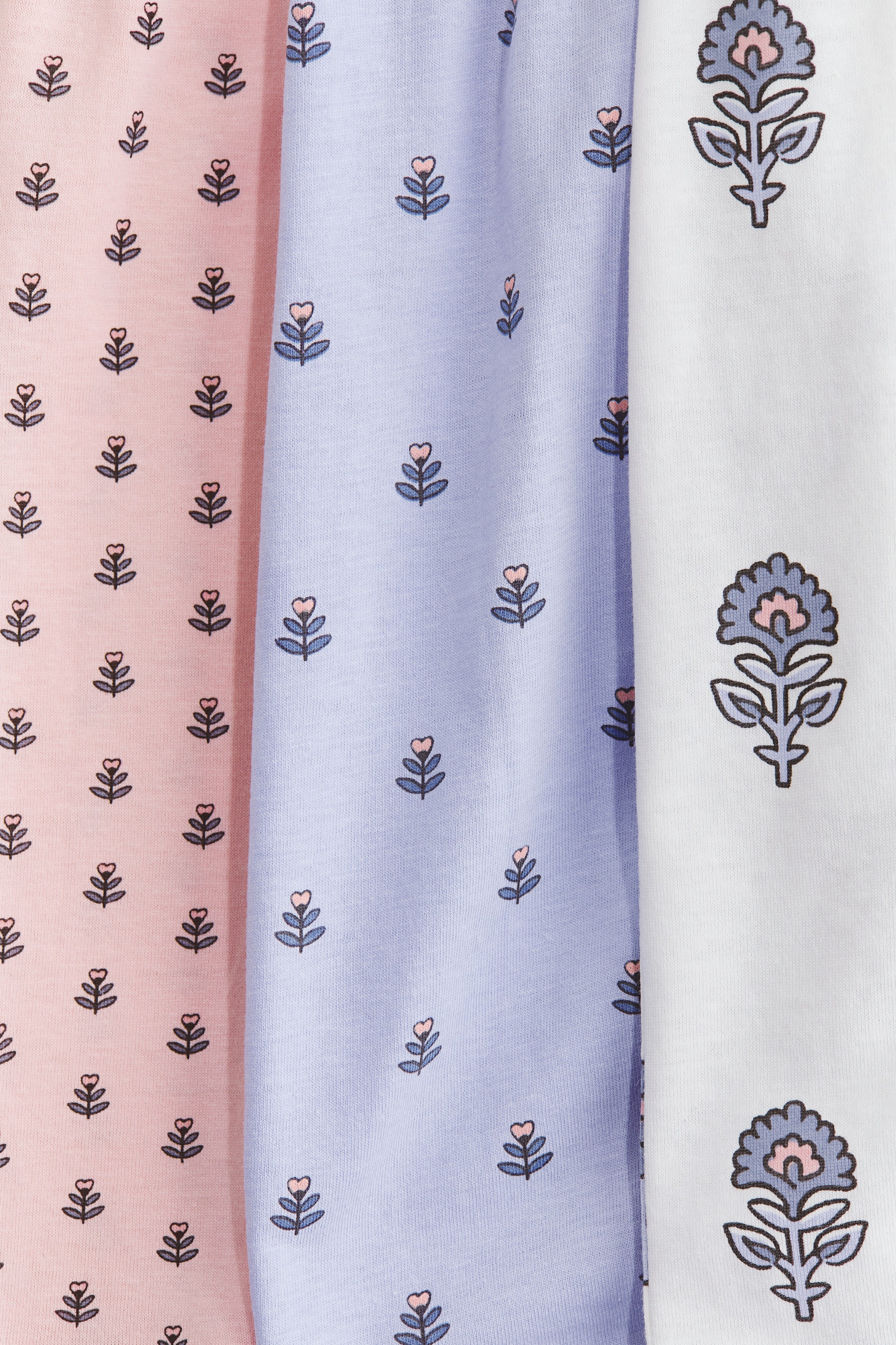 Lot de 3 robes en coton imprimé