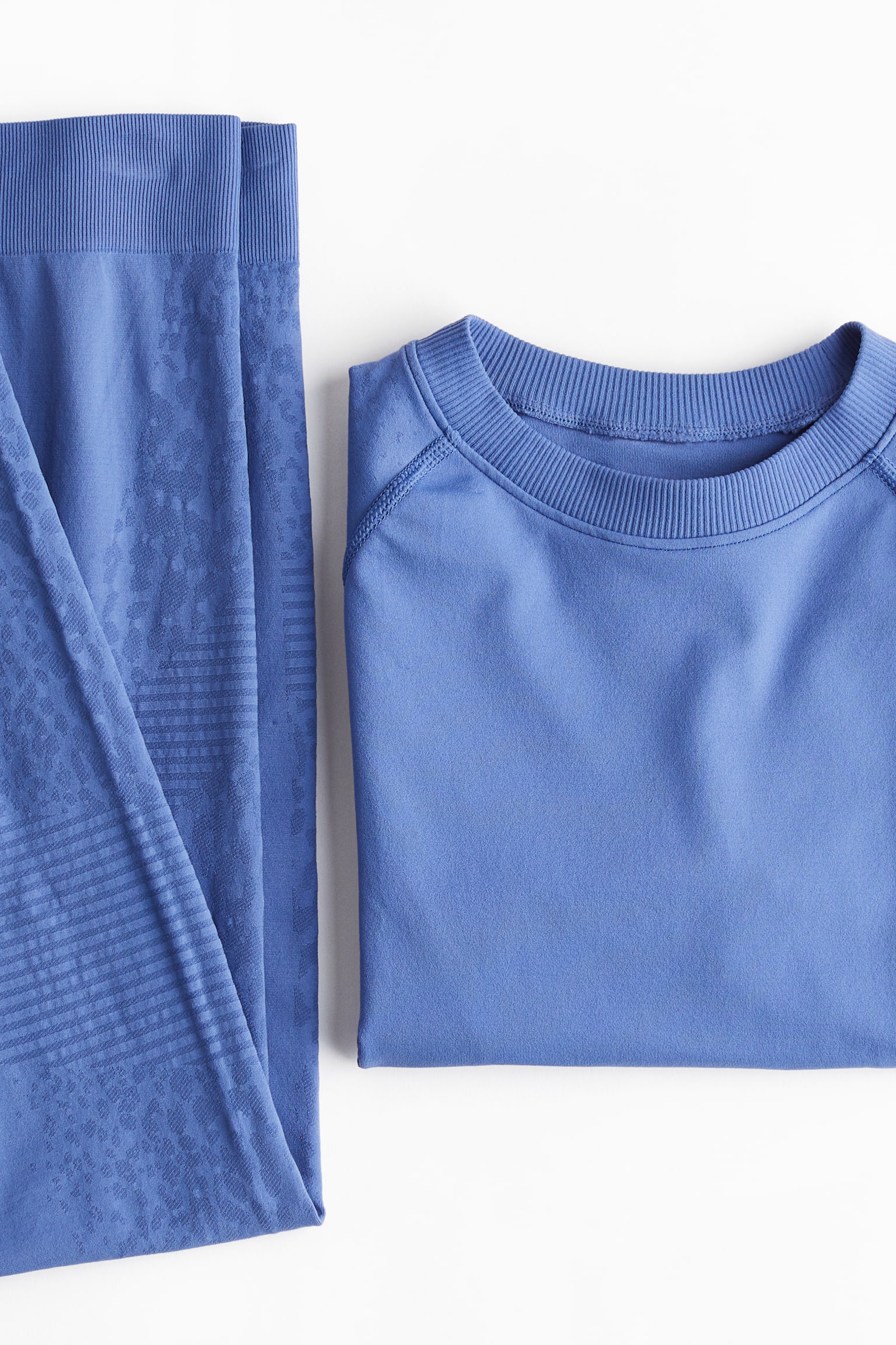 Seamless Base layer set in DryMove™ - Blue - 5