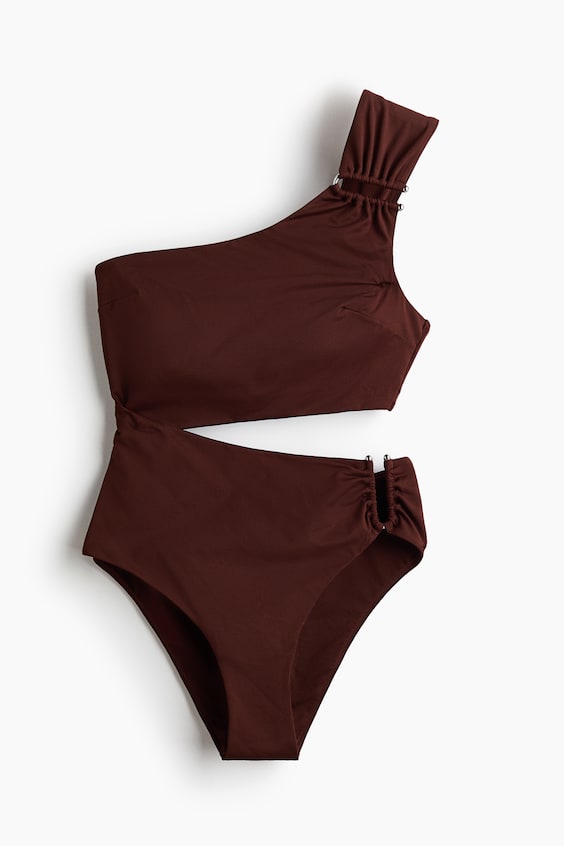 Женские купальники H&M Padded-Cup High-Leg Swimsuit