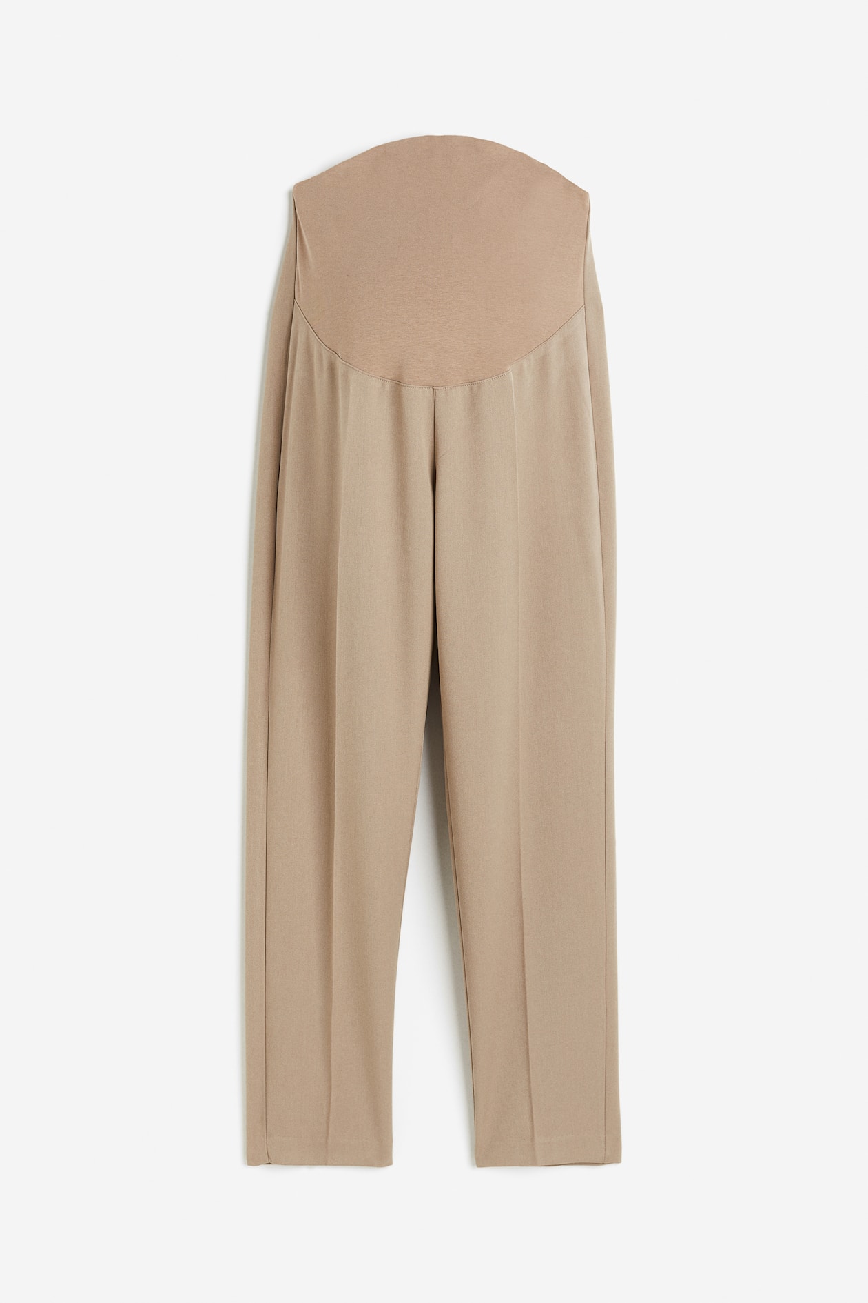 h&m beige cigarette trousers Women's Beige MAMA Ankle-length cigarette trousers