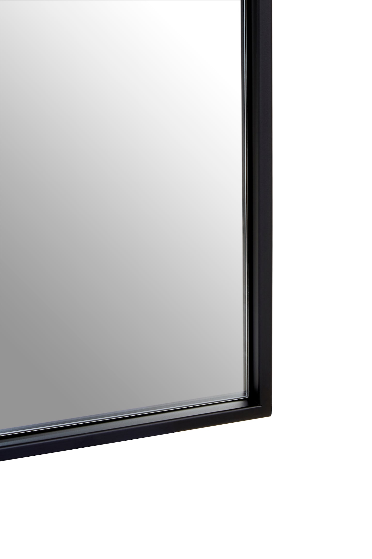 Black Large Trento Wall Mirror - Glass - 3