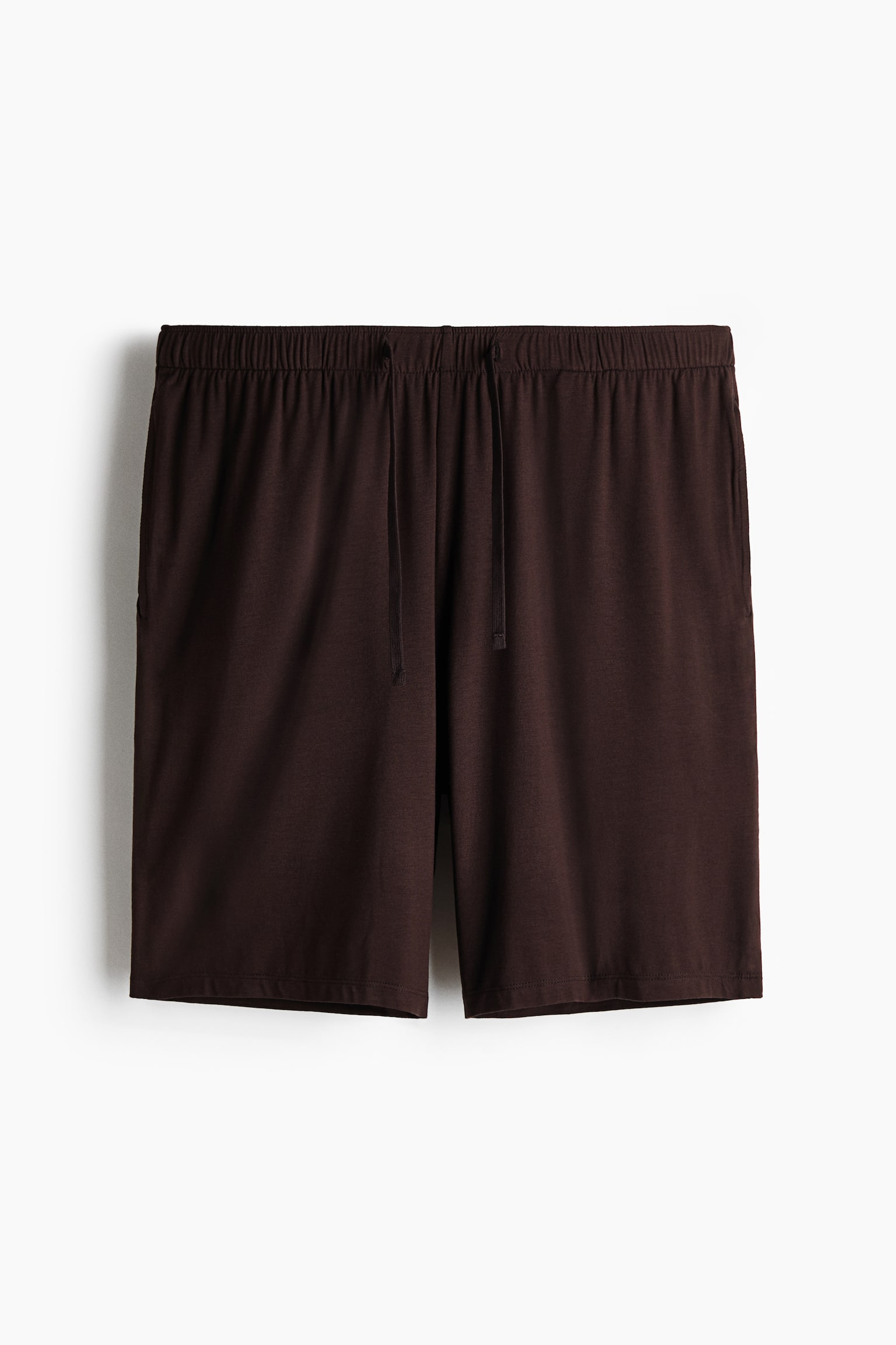 Jersey pyjama T-shirt and shorts - Dark brown/Light grey marl/Turquoise - 6