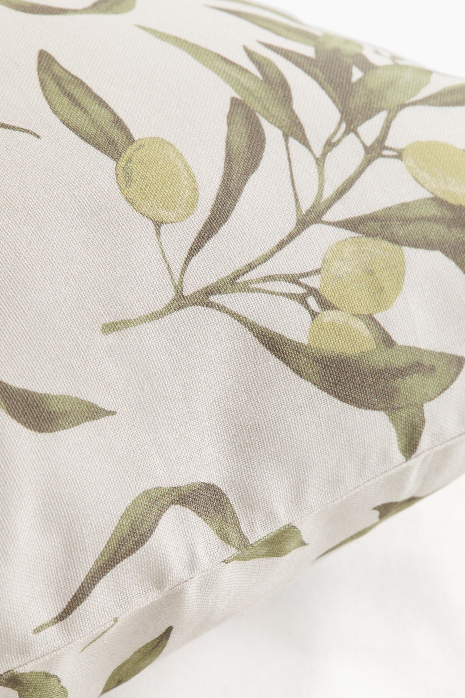 Patterned cushion cover - Light beige/Olives/Light beige/Floral/Light beige/Patterned/Multicolour/Floral/Light beige/Oranges/Light beige/Floral/Light beige/Lemons - 3