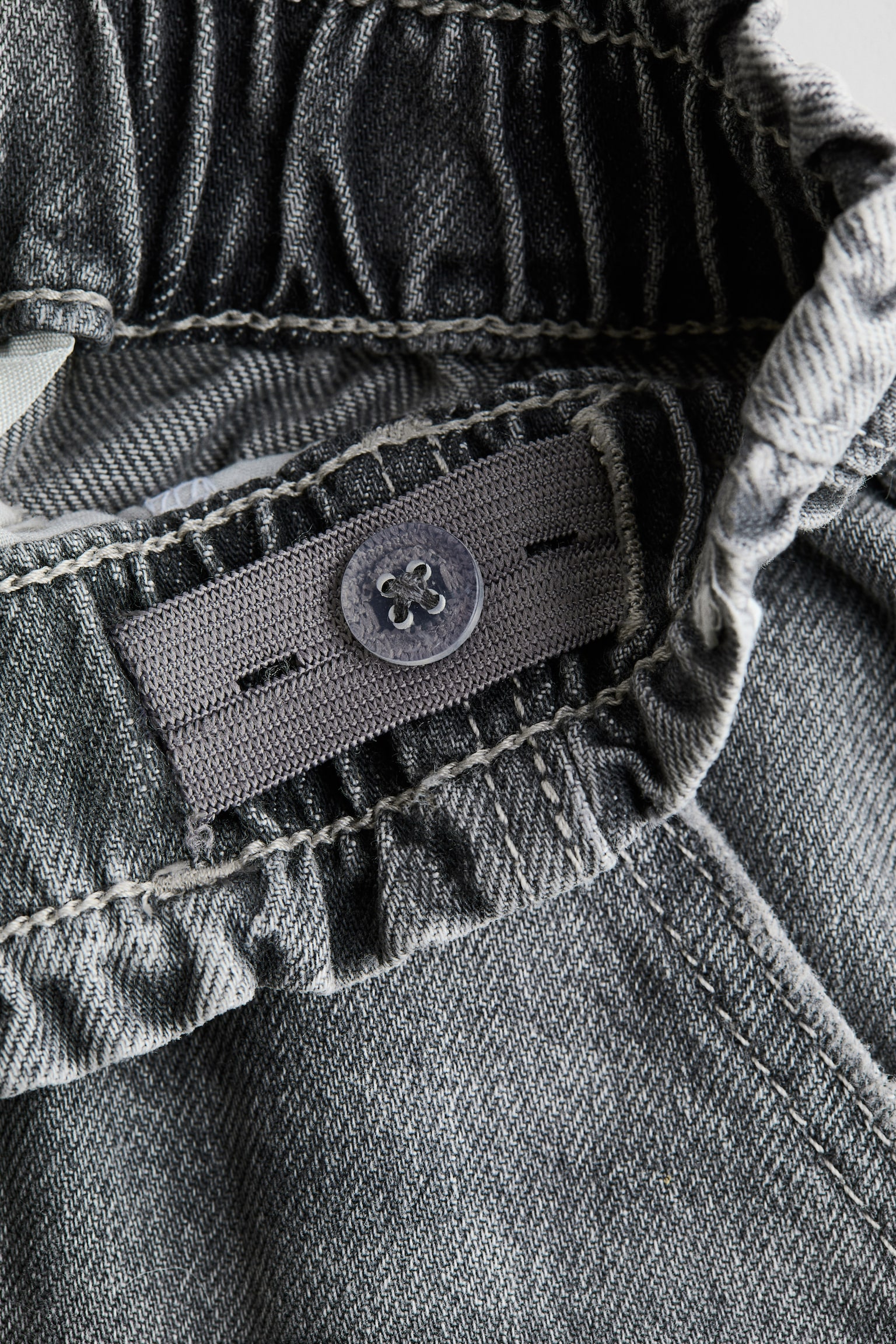 Wide Leg paper bag jeans - Denim grey/Denim blue/Light pink/Denim blue/Light beige/Floral/Light pink/Denim blue/Light denim blue/Light beige/Floral - 3