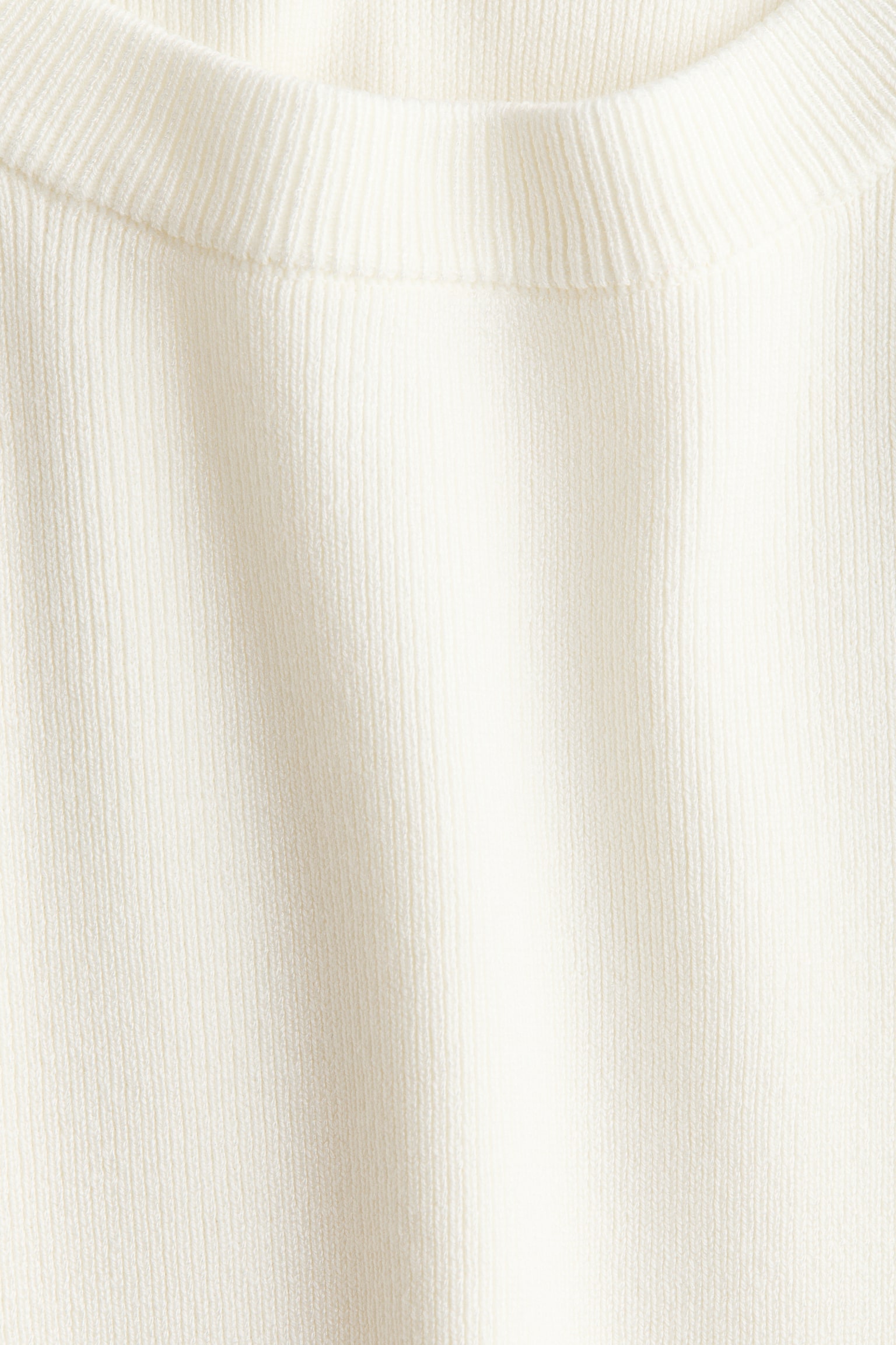 Knitted T-shirt - White/Light beige/Dark brown striped/Dark brown - 4