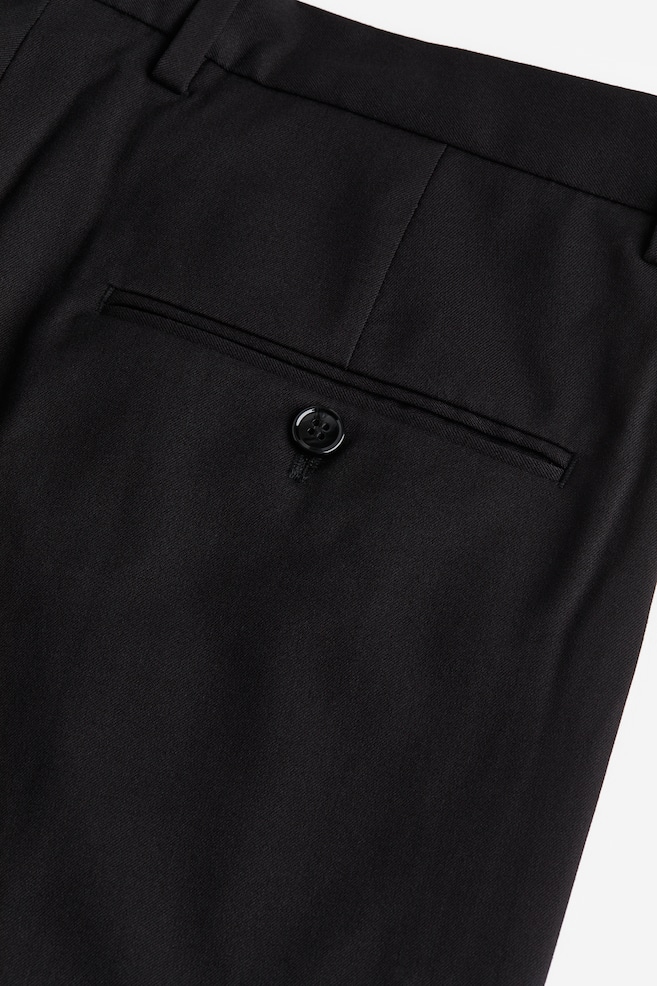 Suit trousers Straight Fit - Black/Purple - 3