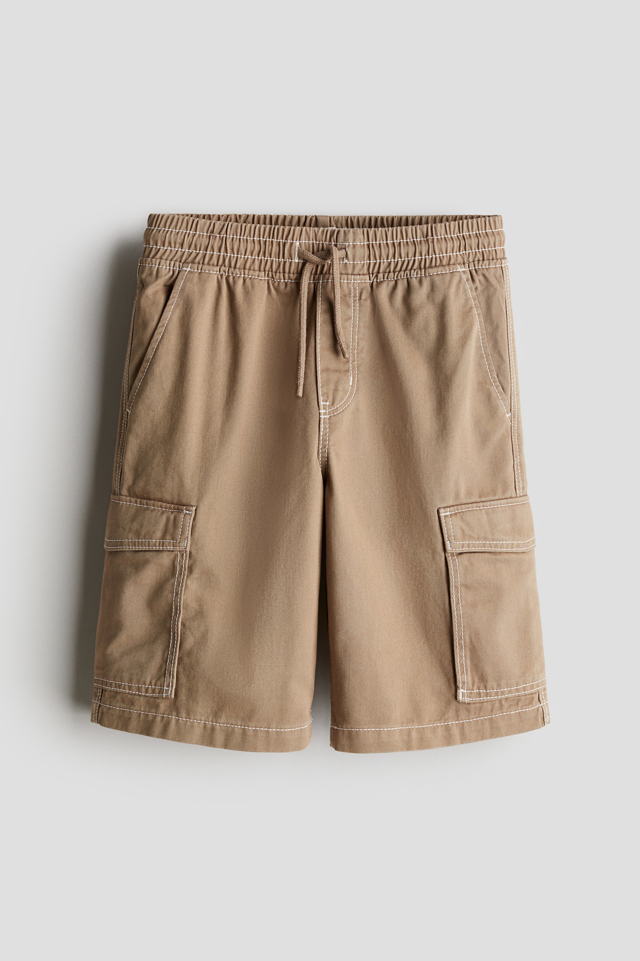 Twill cargo shorts - Dark beige - Kids | H&M GB 4