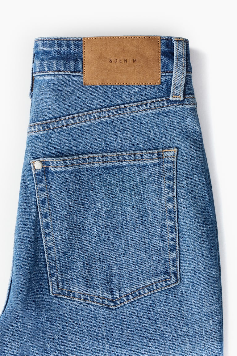 Ultra High Rise Mom Jeans Light denim blue Ladies H&M US
