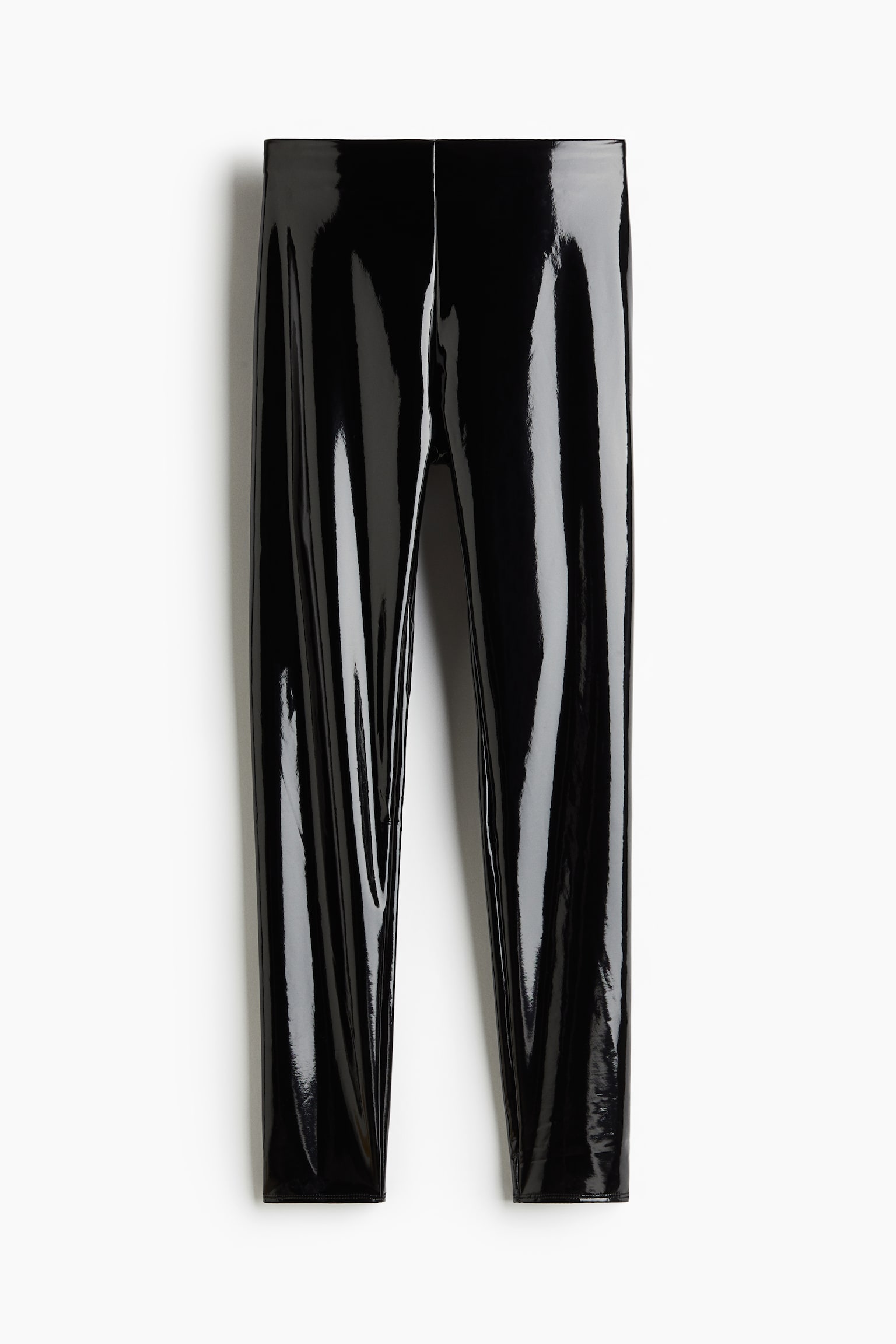 Patent jersey leggings - Black - 2