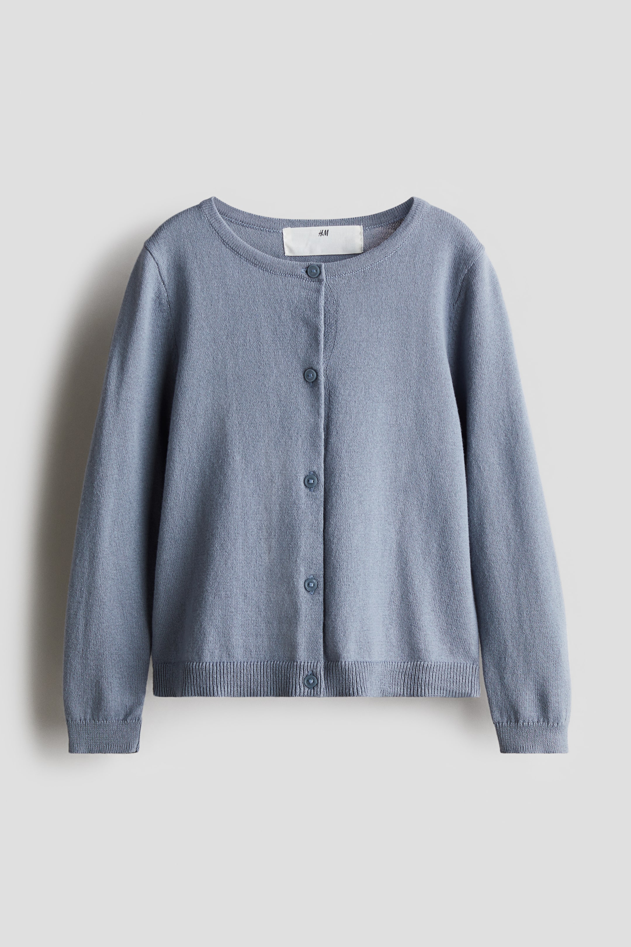 Fine-knit Cotton Cardigan