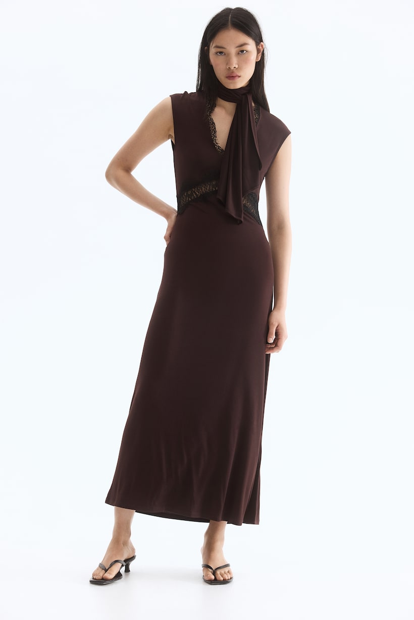 Vestiti Eleganti Abiti Da Cerimonia H&m Abito Lungo In Chiffon