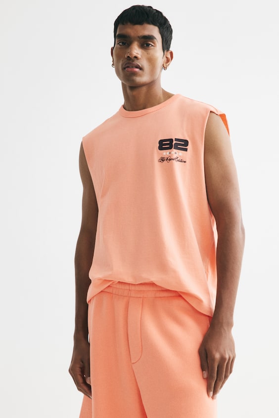 Top bez rękawów Loose Fit