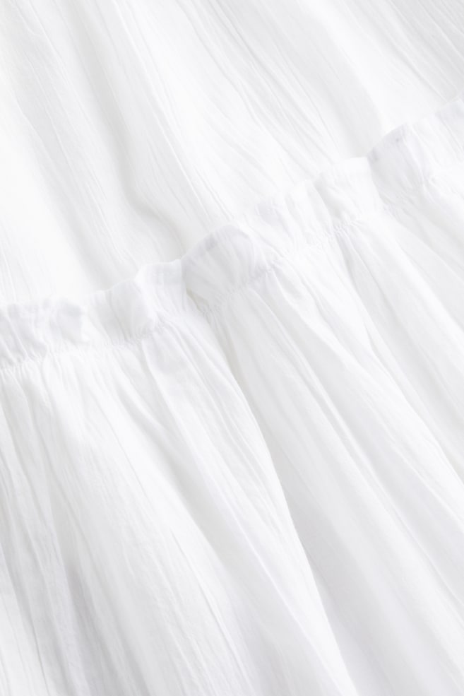 Frill-trimmed halterneck dress - White/Black/Light pink/Cream/Floral/dc - 3
