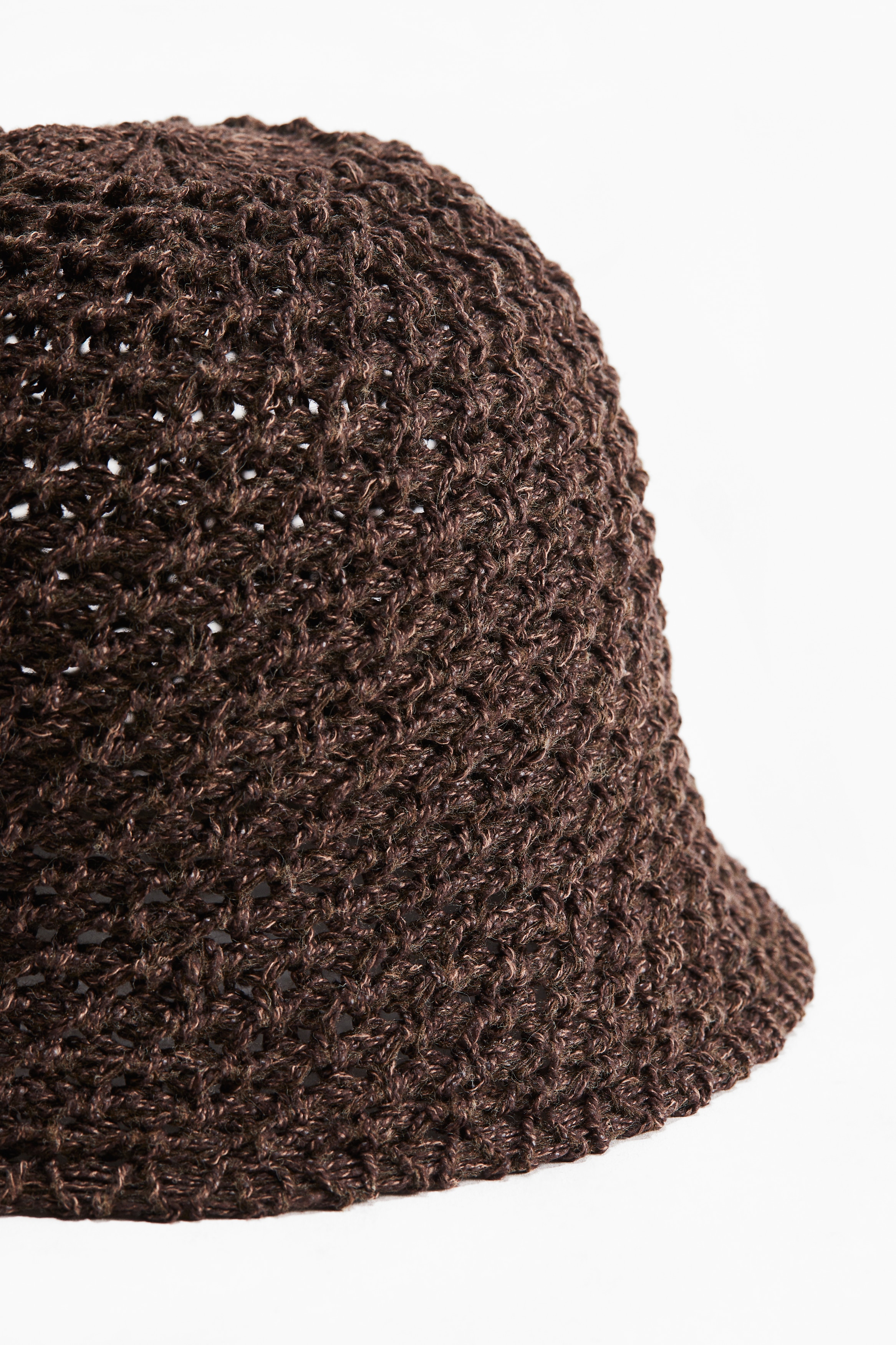 クロッシェライクバケットハット - ダークレッド - レディース | H&M JP