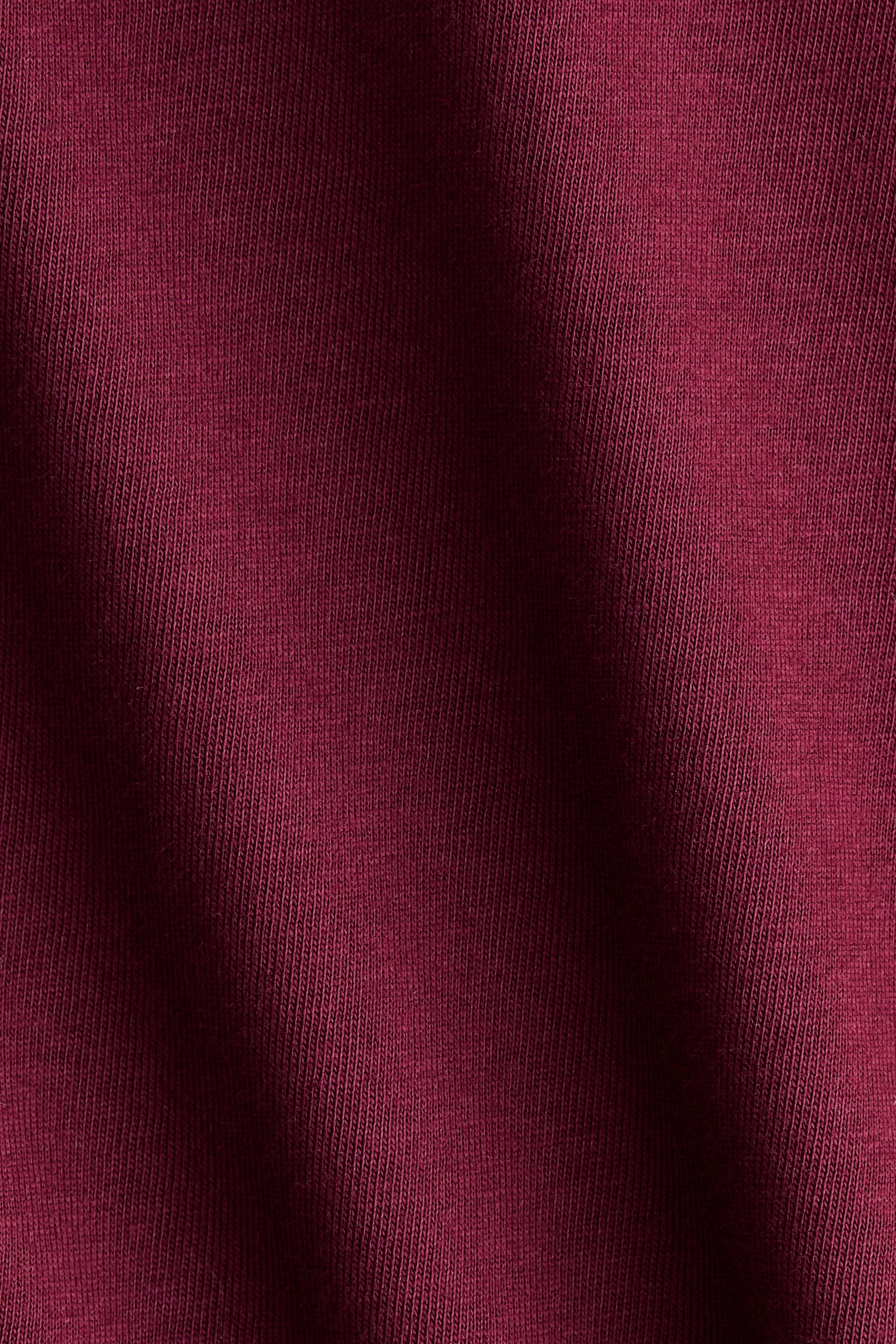 Женский топ H&M Long-Sleeved Cotton Top, цвет: Бордовый — фото 5