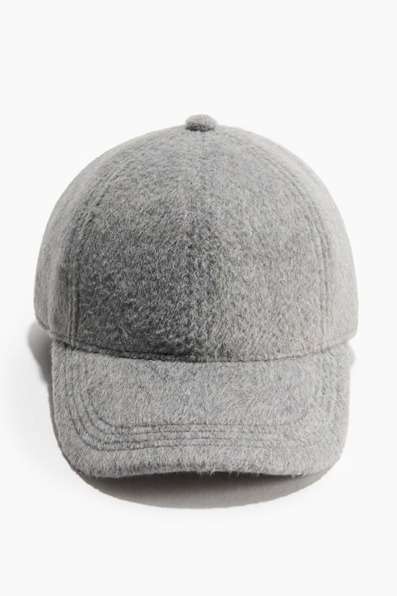 Женская кепка H&M Felted, цвет: Серый