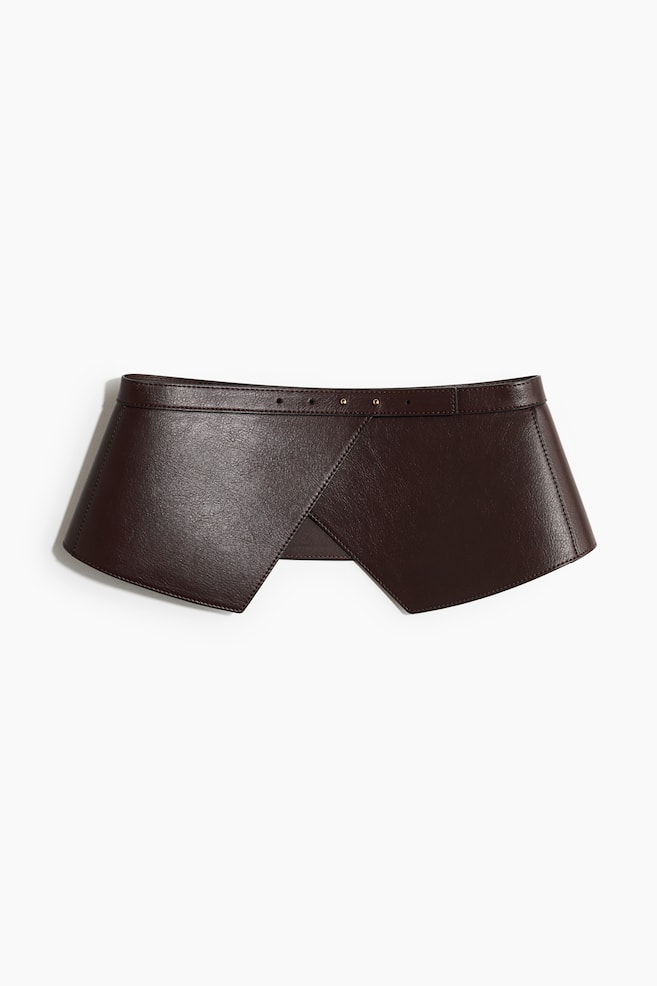 Ceinture large - Marron foncé - 1