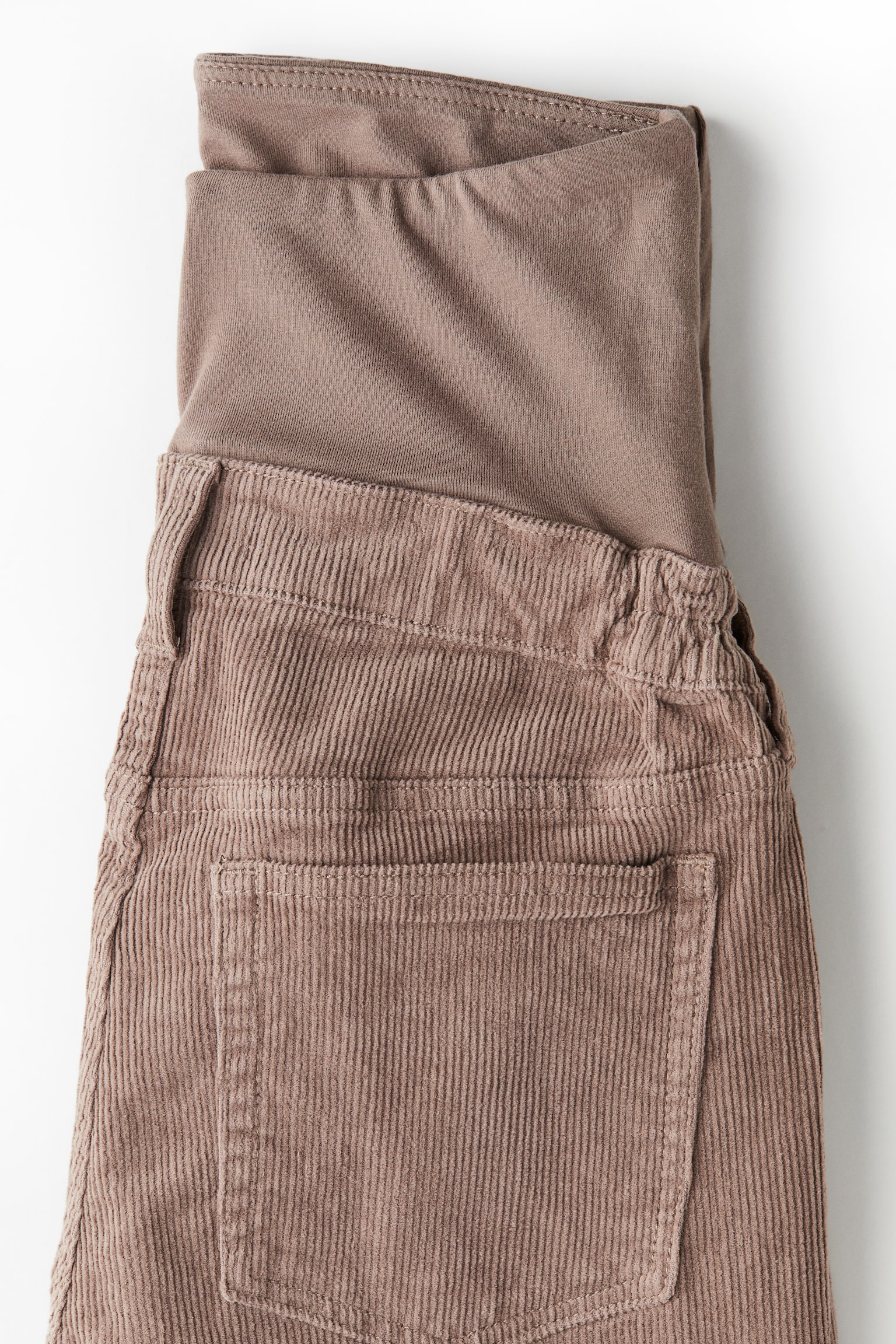 MAMA Corduroy trousers - Dark beige/Black - 5