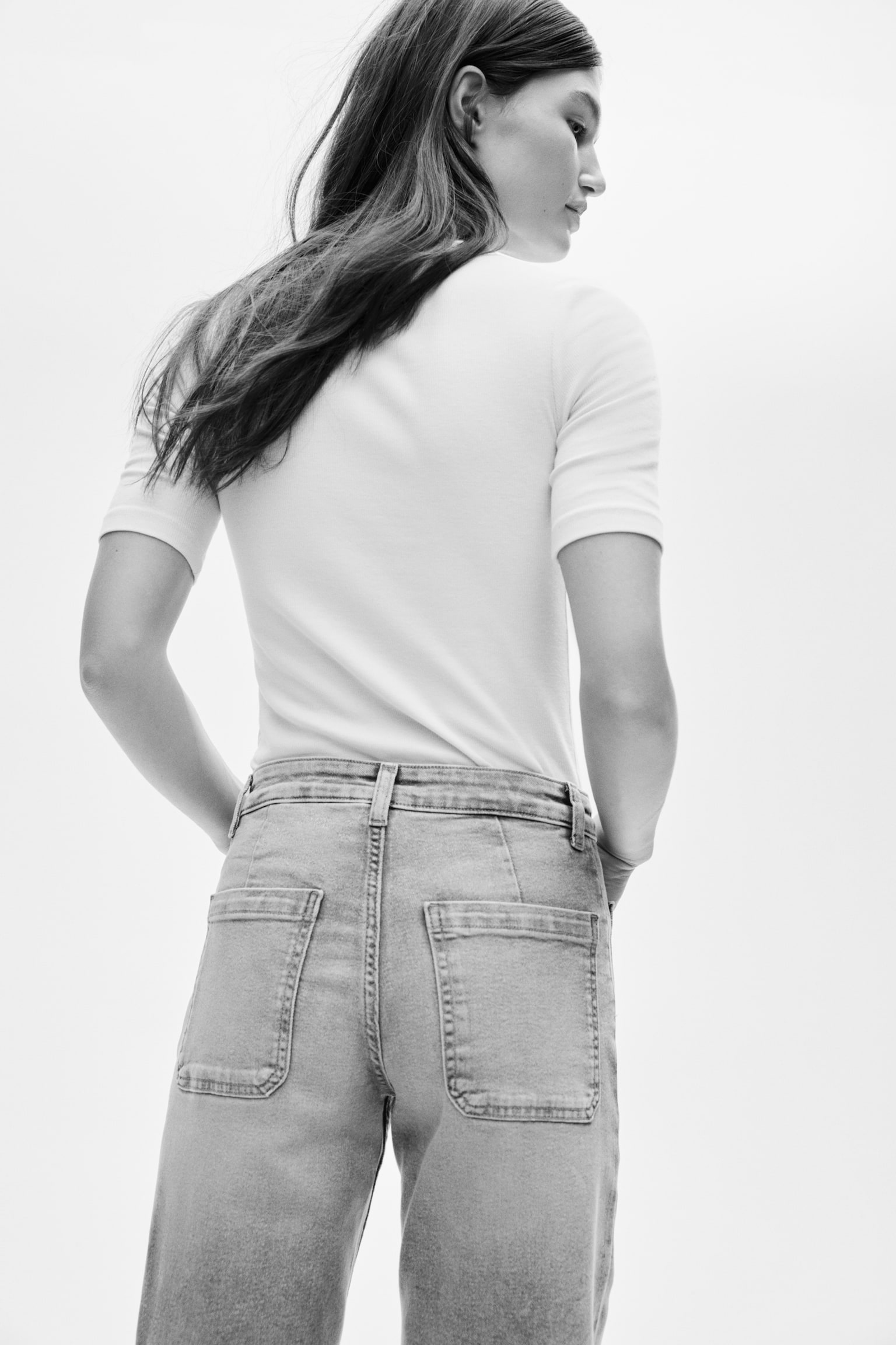 Wide High Waist Jeans - Licht denimblauw/Donker denimblauw/Marinedenimblauw/Denimzwart - 6