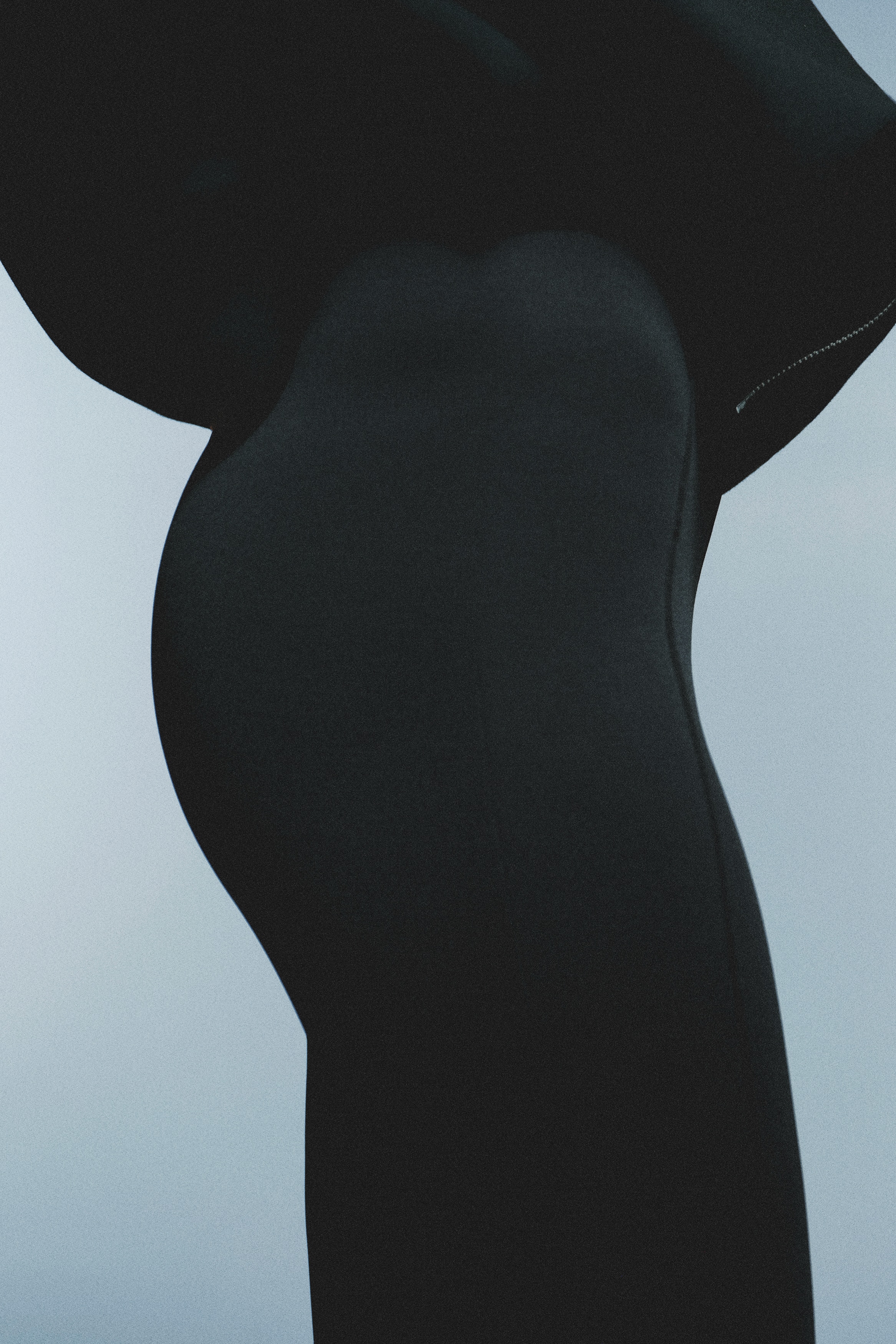 Leggings con sottopiede e piega davanti - Nero