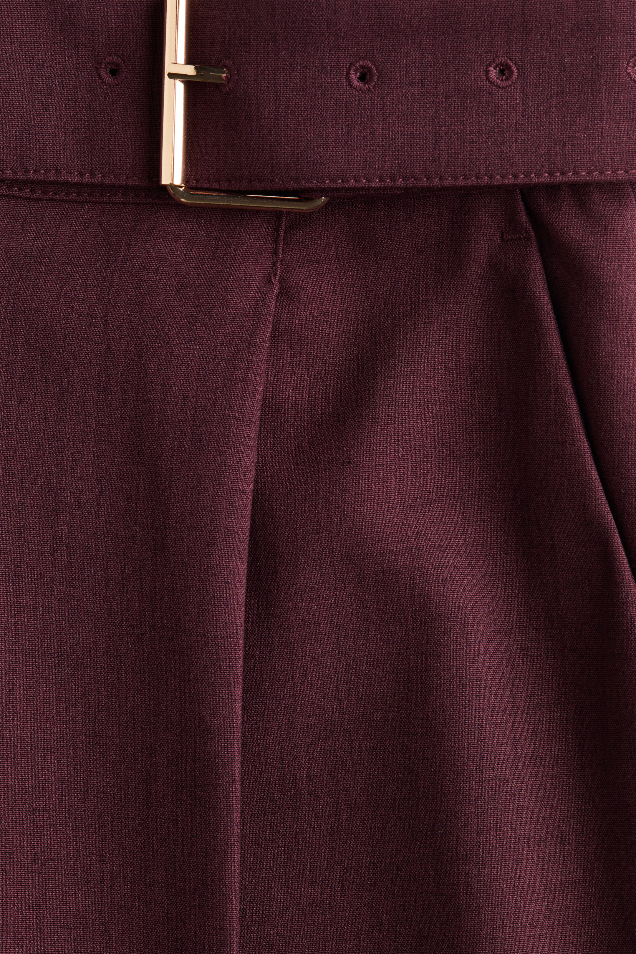 Straight-Leg Pants with Belt