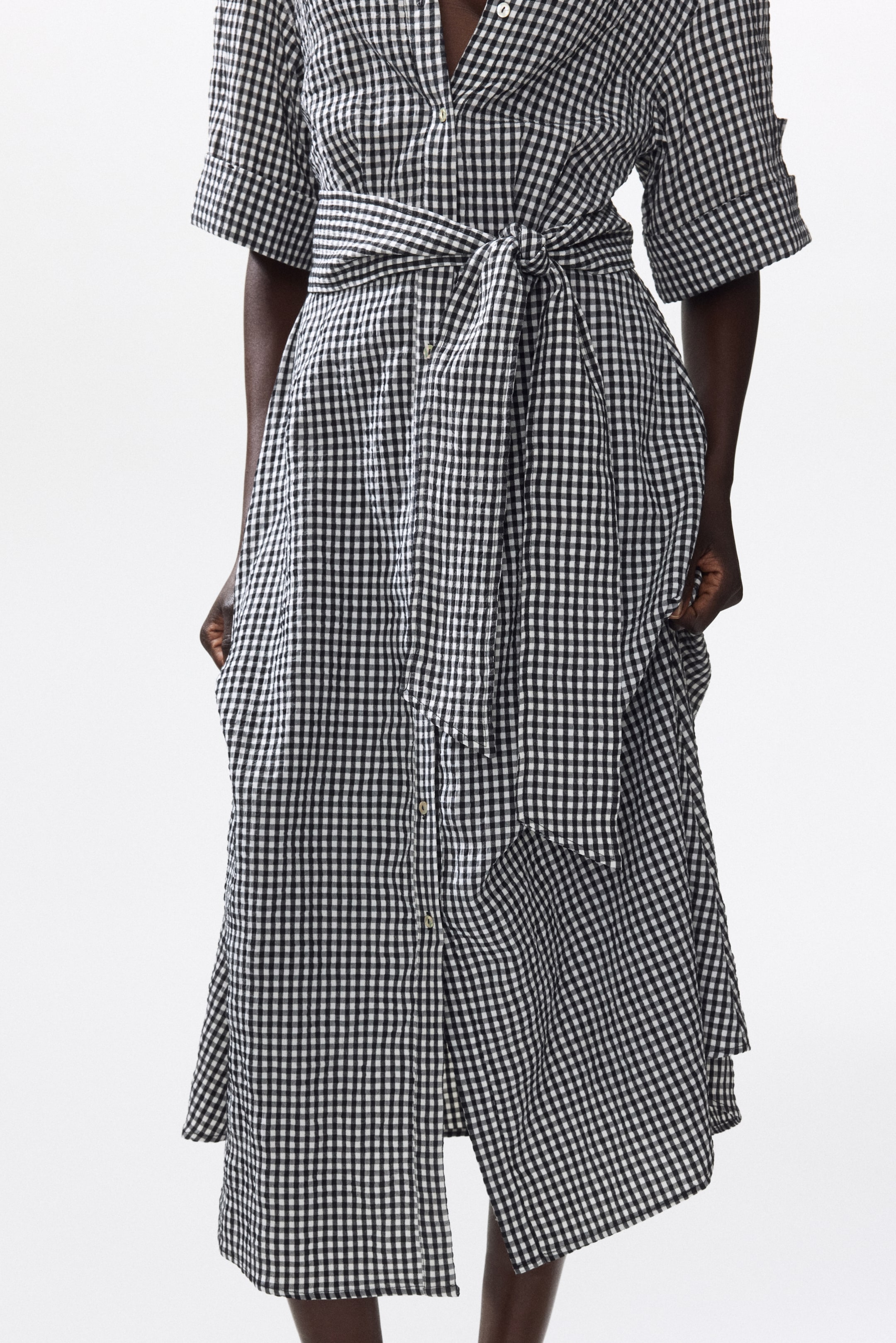 Tie-Belt Dress
