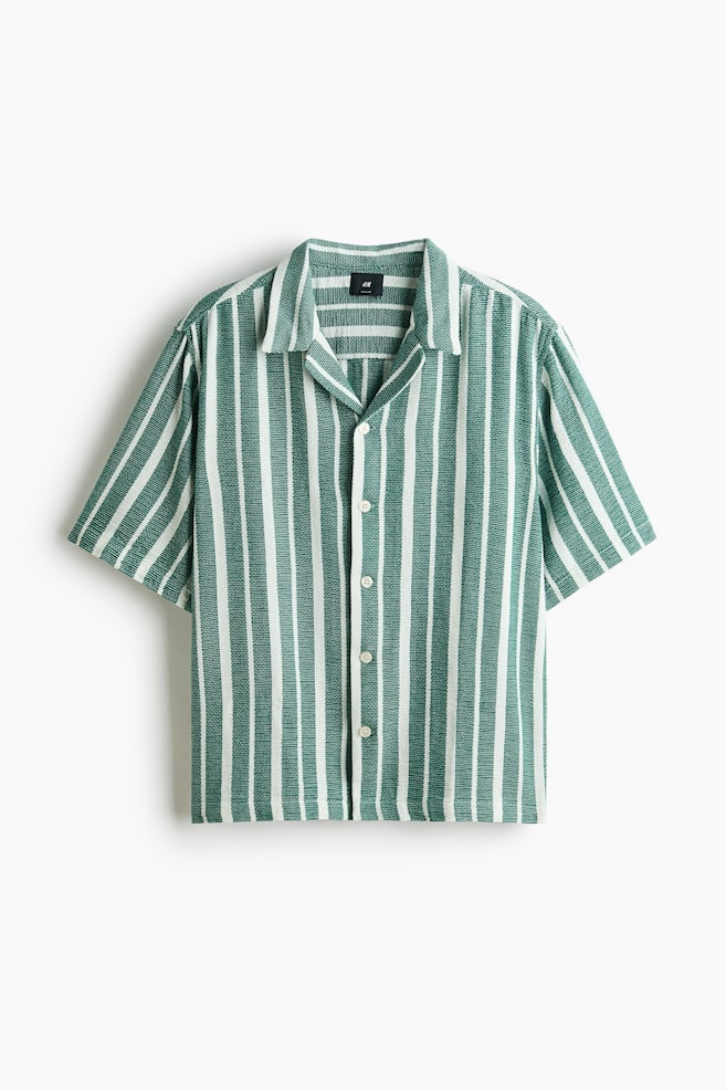 Regular-Fit Shirt - Green/white striped/Dark red/striped/Dark brown/striped/Black/striped - 1