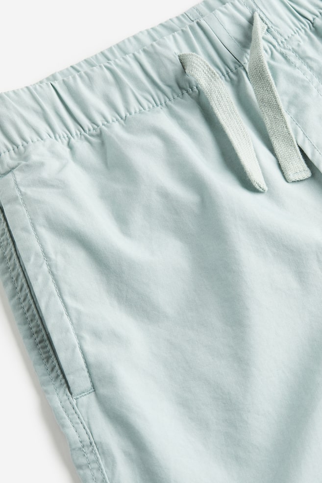 Pull on-shorts i bomull - Lys turkis/Marineblå/Sort/Kakigrønn/dc - 6