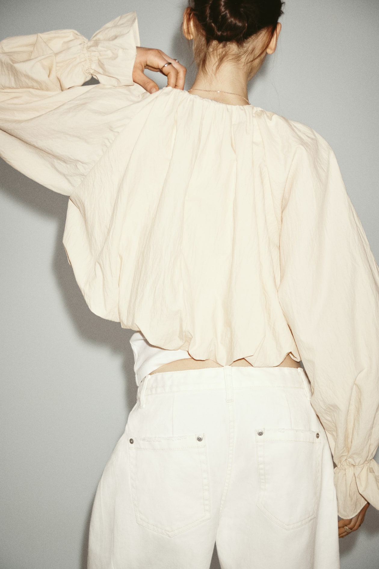 Crinkled Balloon Blouse - image 3
