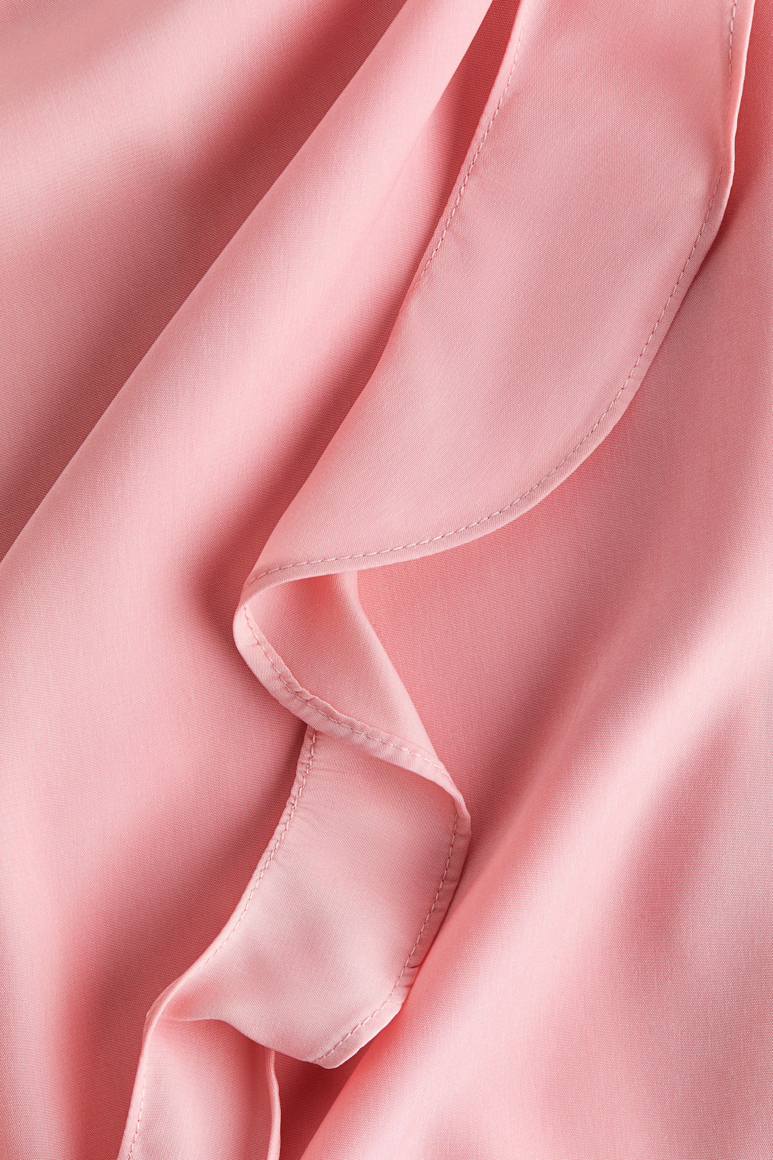 Draped-Panel Dress - Pink - 5