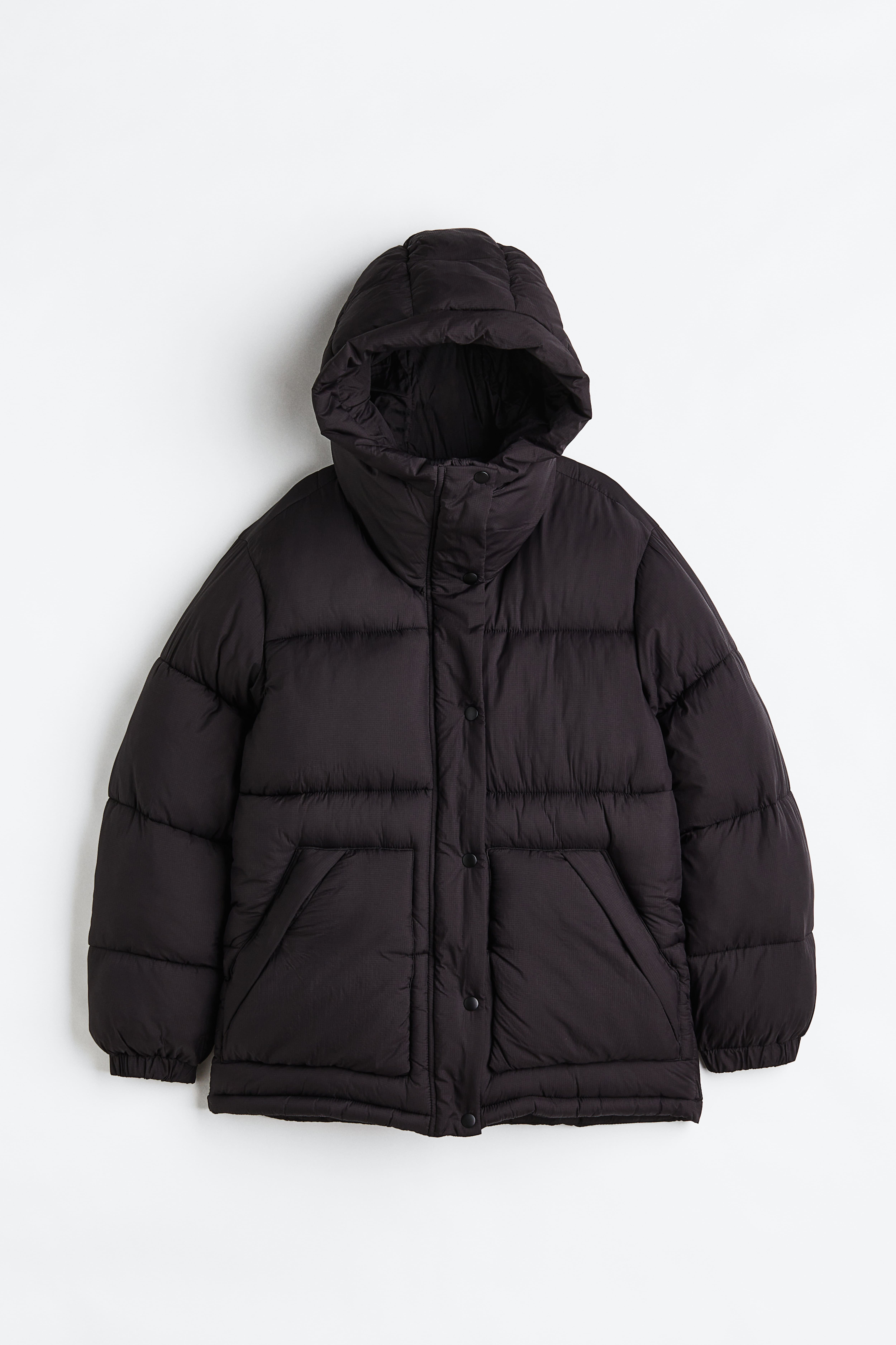 H&m black padded jacket hotsell