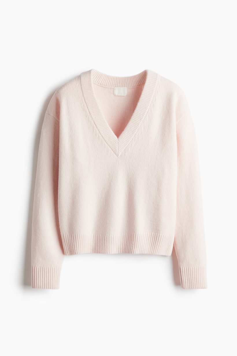 Women's V-Neck Jumpers Cashmere Cable-Knit H&M AU