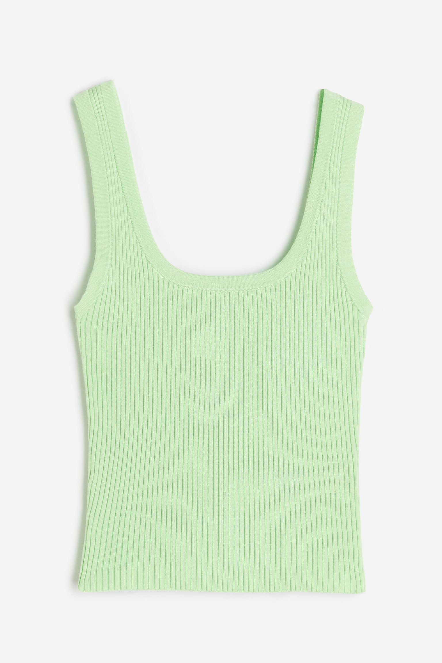 Rib-knit vest top - Light green