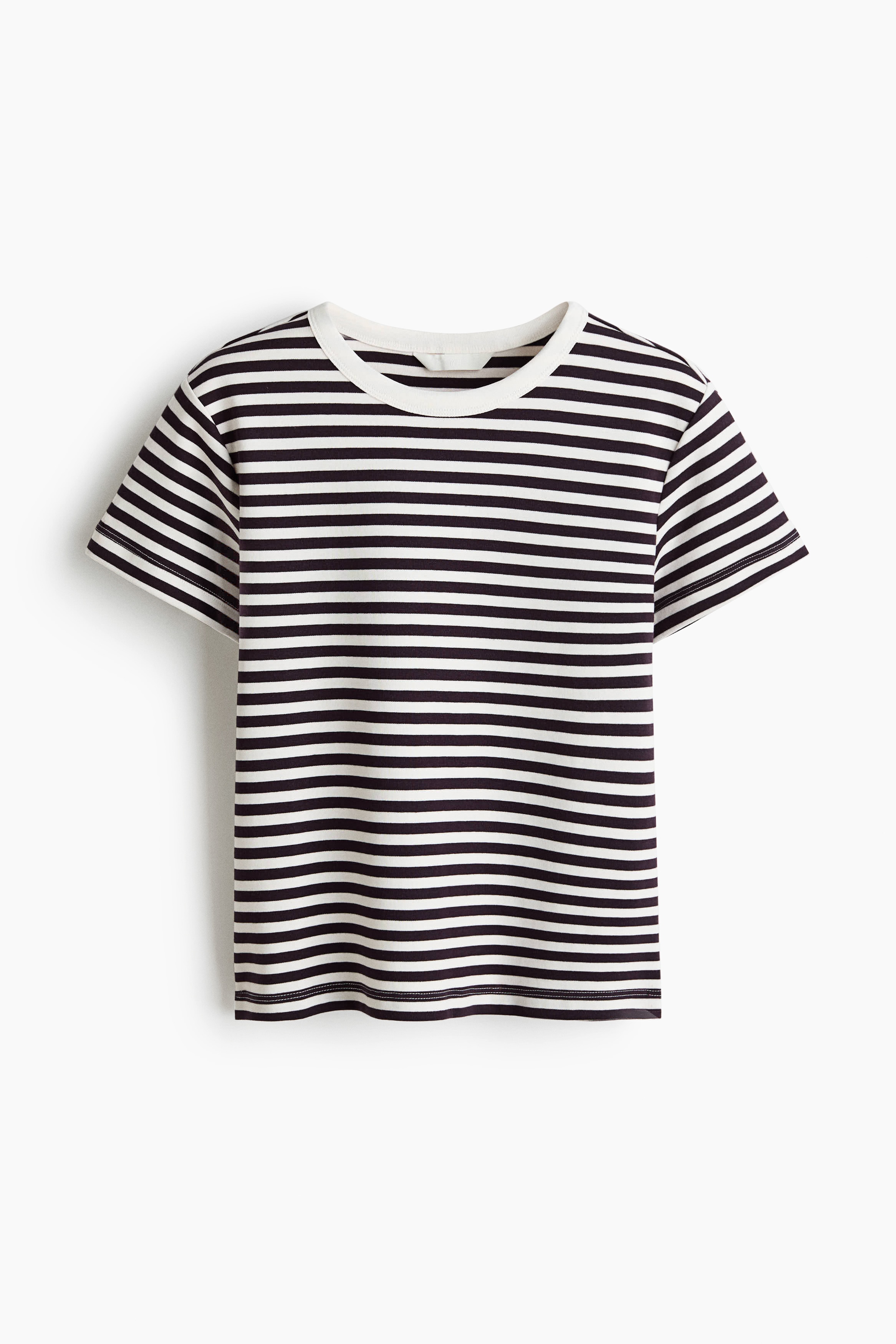Fitted T-shirt - Cream/Striped/Navy blue/Striped/Dark mole/White/Black/Light beige/Dark grey/Dark red