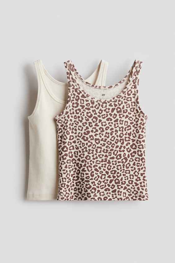 Детские топы H&M 2-Pack Ribbed Tank Tops