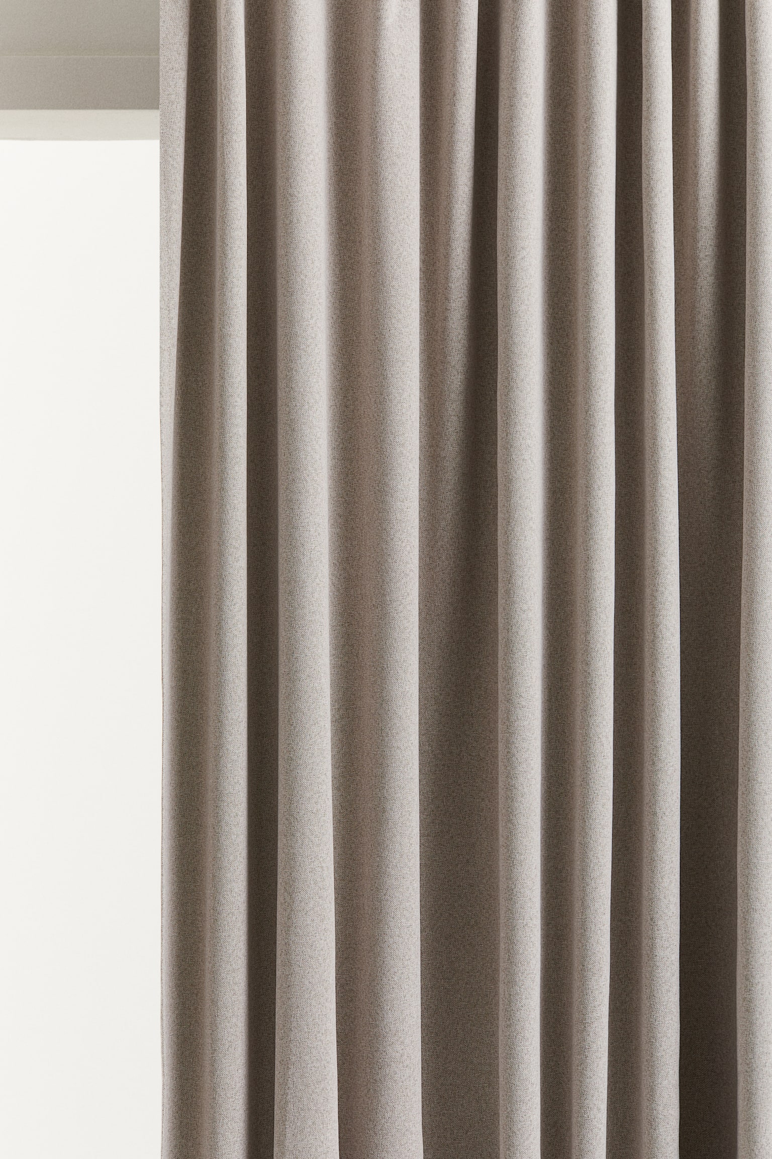 2-pack blackout curtain lengths - Light greige marl/Grey marl - 1