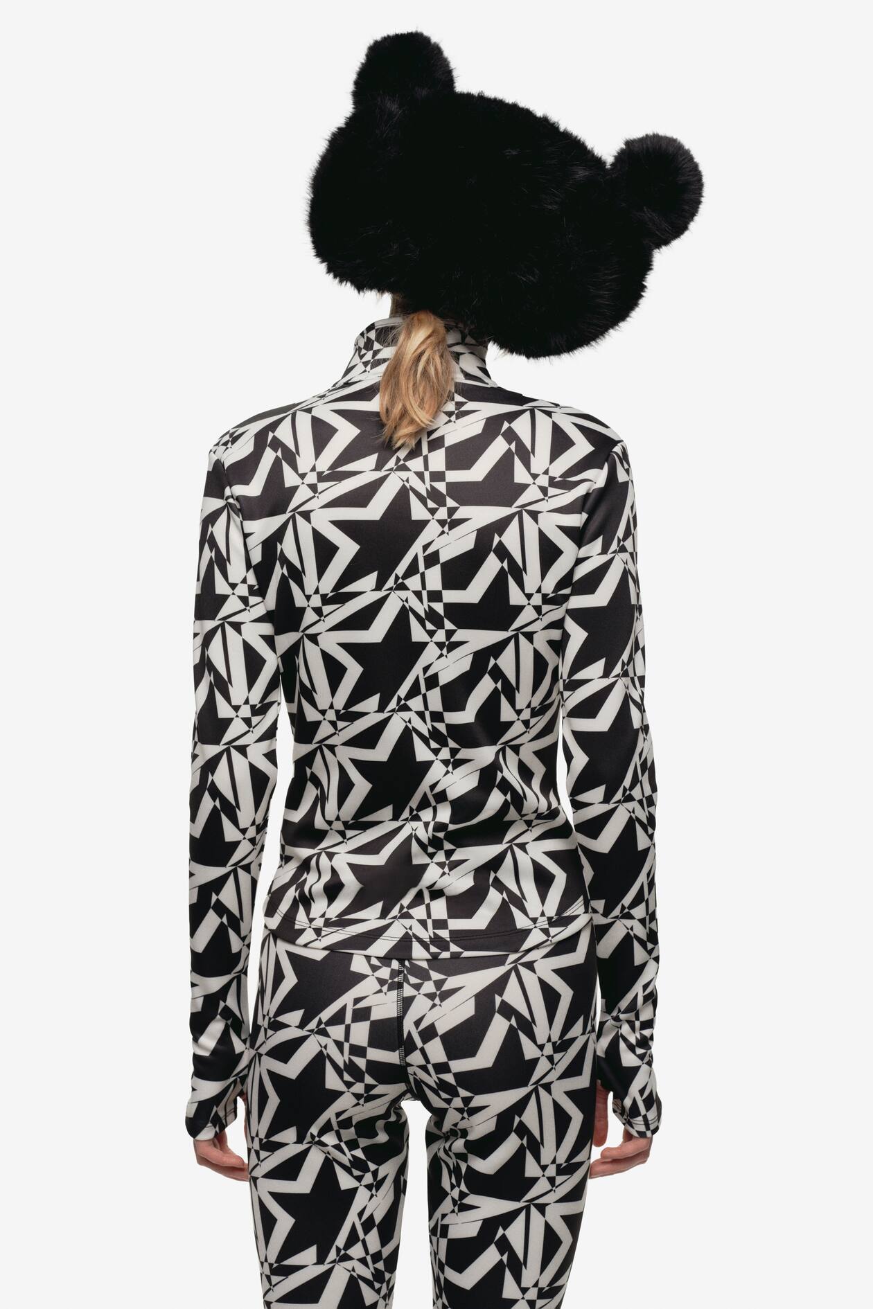 Printed Mock Turtleneck Top - image 3