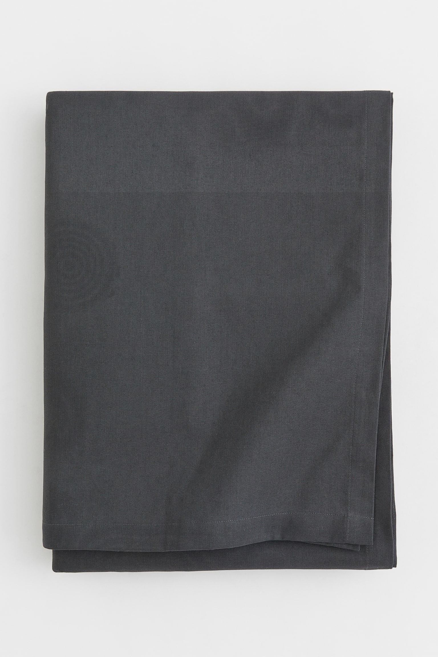 Cotton tablecloth - Dark grey - 1