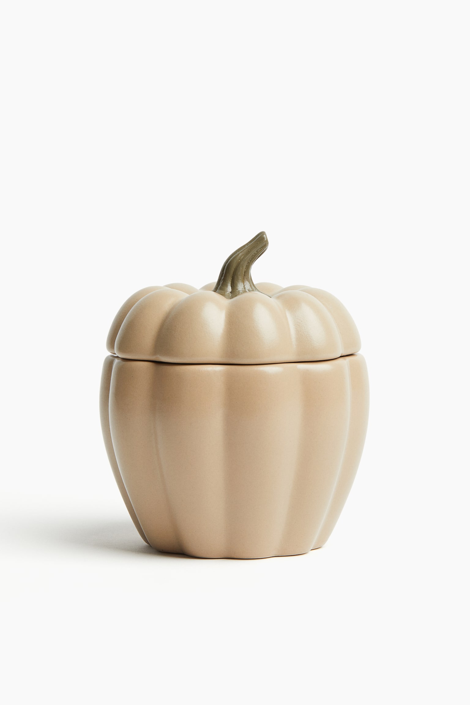 Stoneware box - Beige/Pumpkin/Black - 1