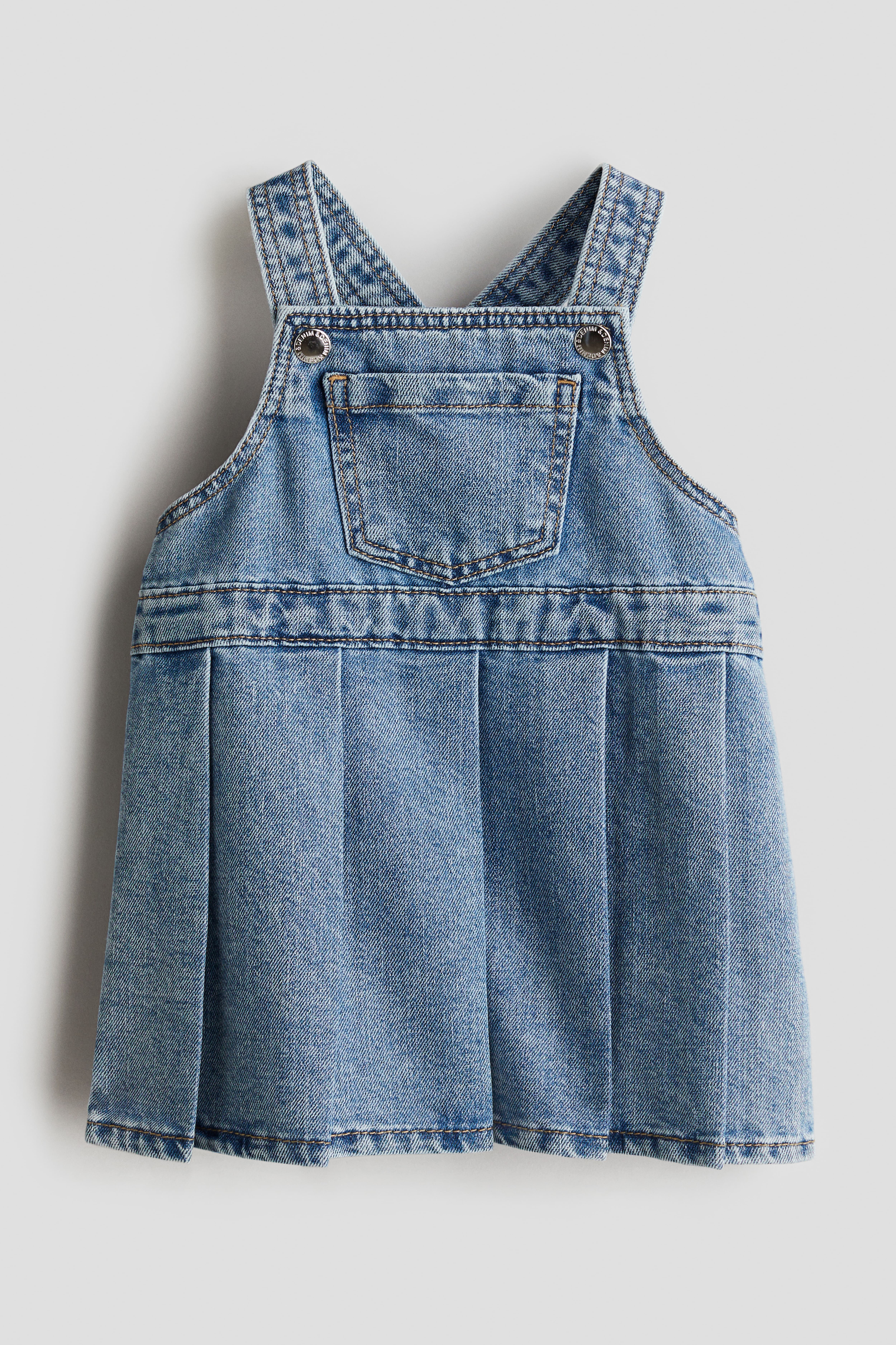 Baby Blue Denim Overall Dress Size 2T 1 2Y H M