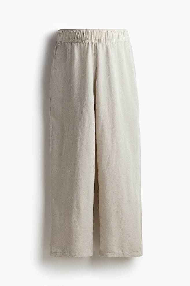 MAMA Pantalón en mezcla de lino Before & After - Beige claro - 1