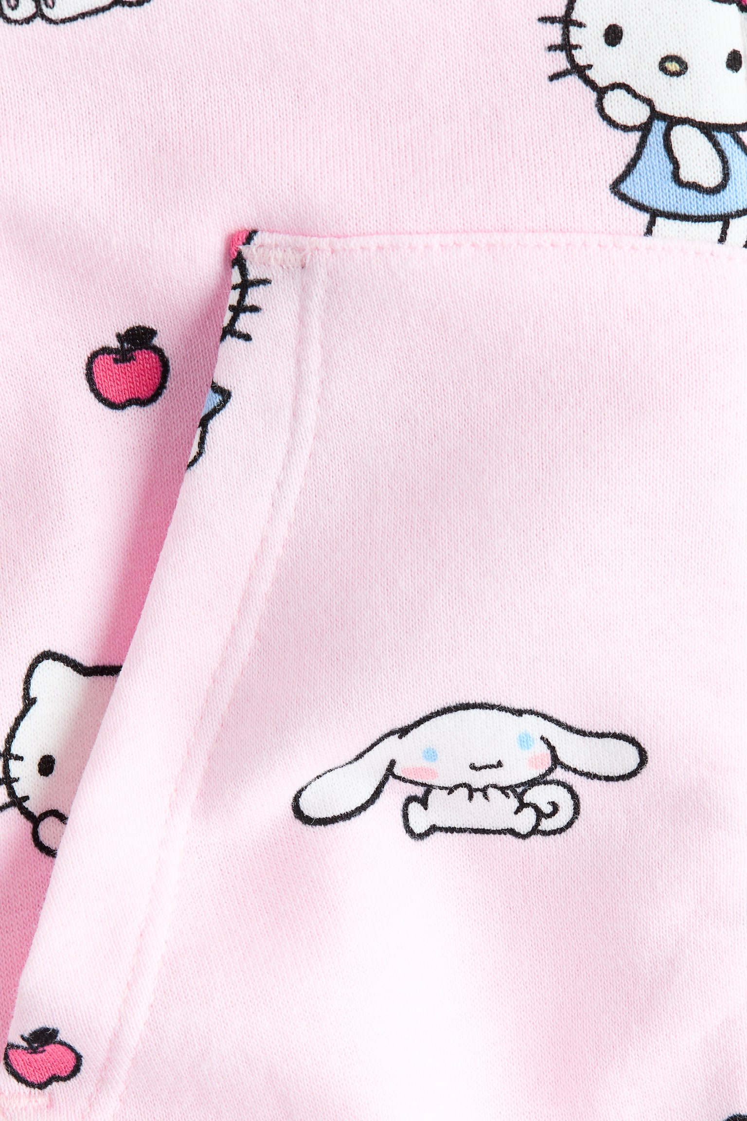 Printed zip-through hoodie - Light pink/Hello Kitty - 2